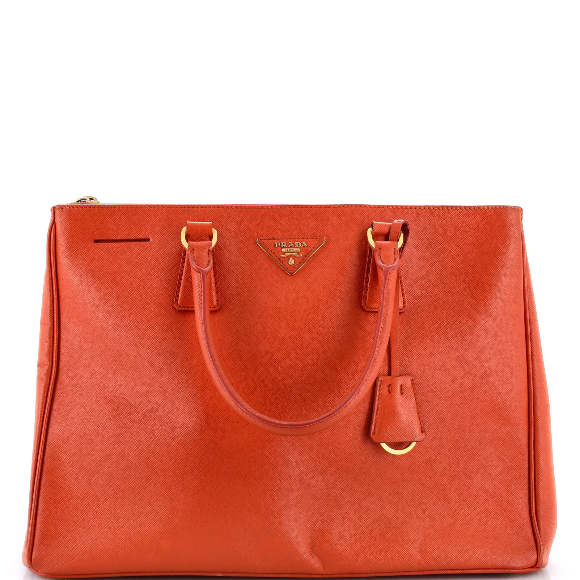 Double Zip Lux Tote Saffiano Leather Large