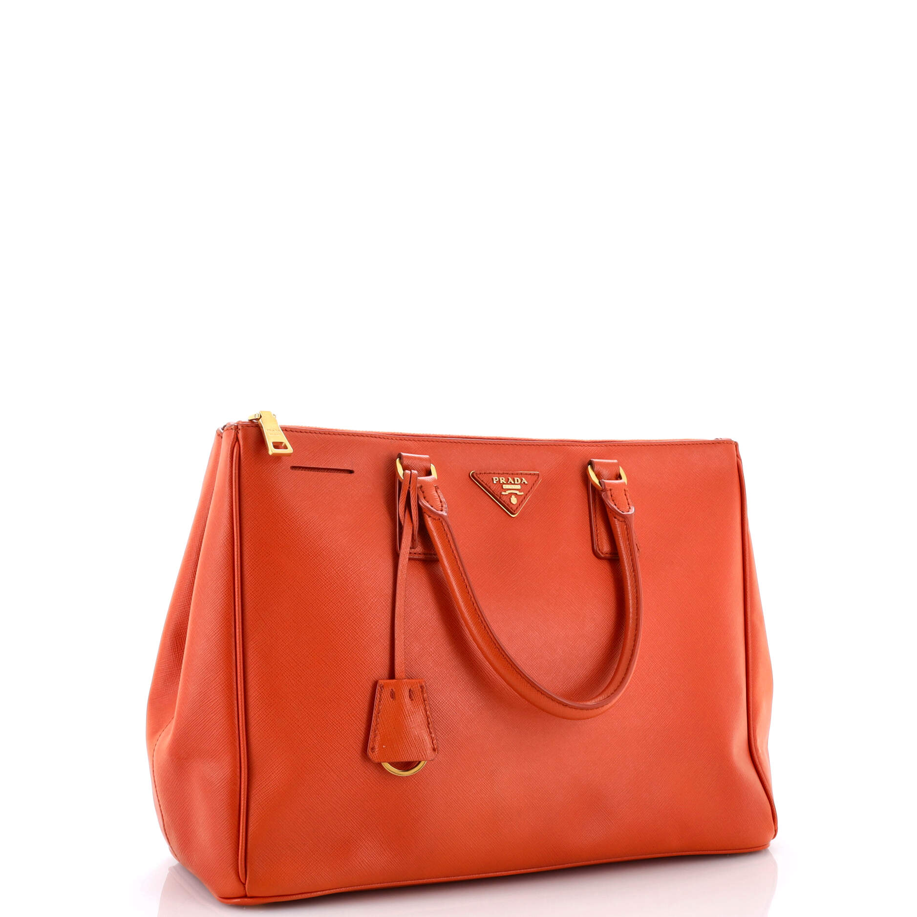 Double Zip Lux Tote Saffiano Leather Large - Image 2