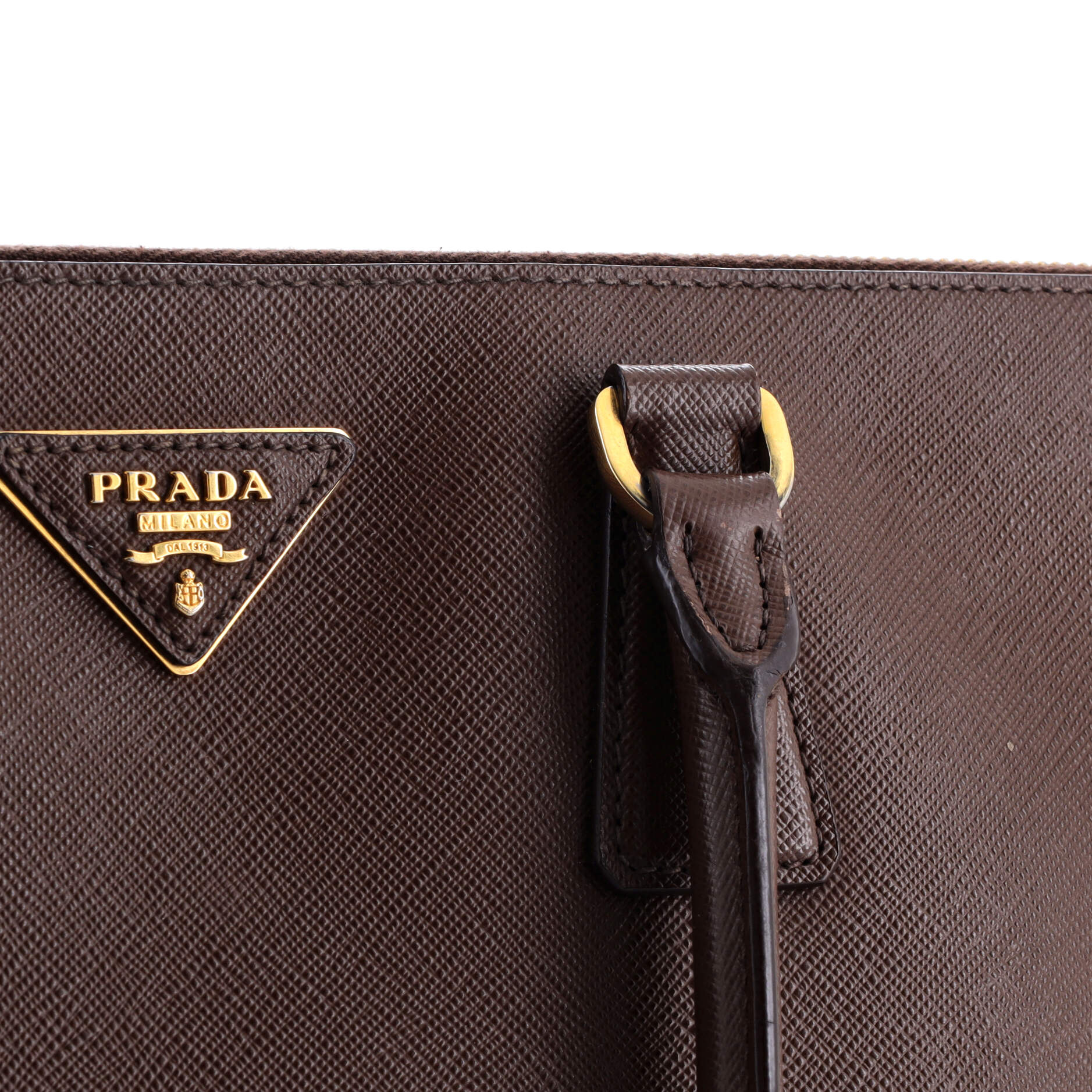 Double Zip Lux Tote Saffiano Leather Large - Image 7