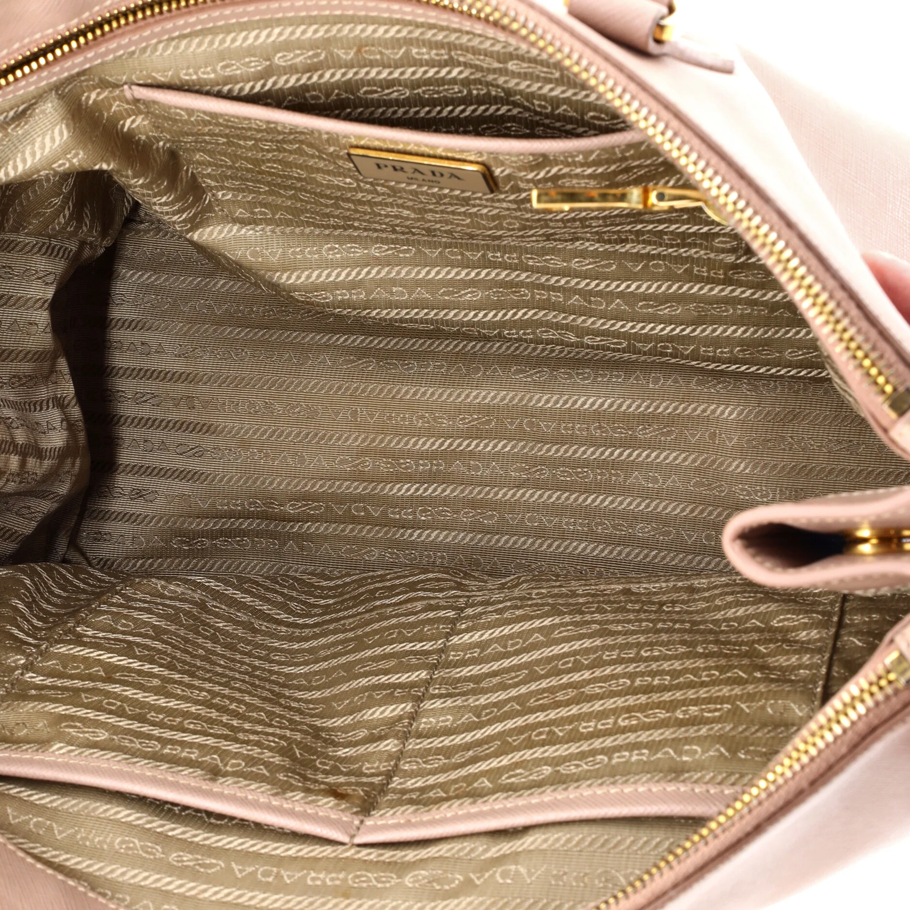 Double Zip Lux Tote Saffiano Leather Large - Image 5