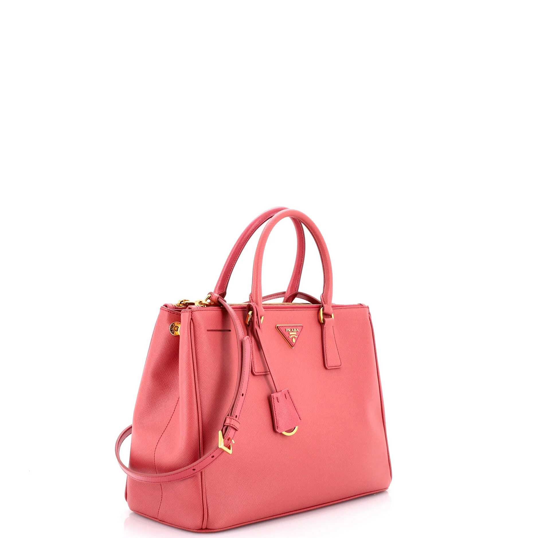 Double Zip Lux Tote Saffiano Leather Medium - Image 2