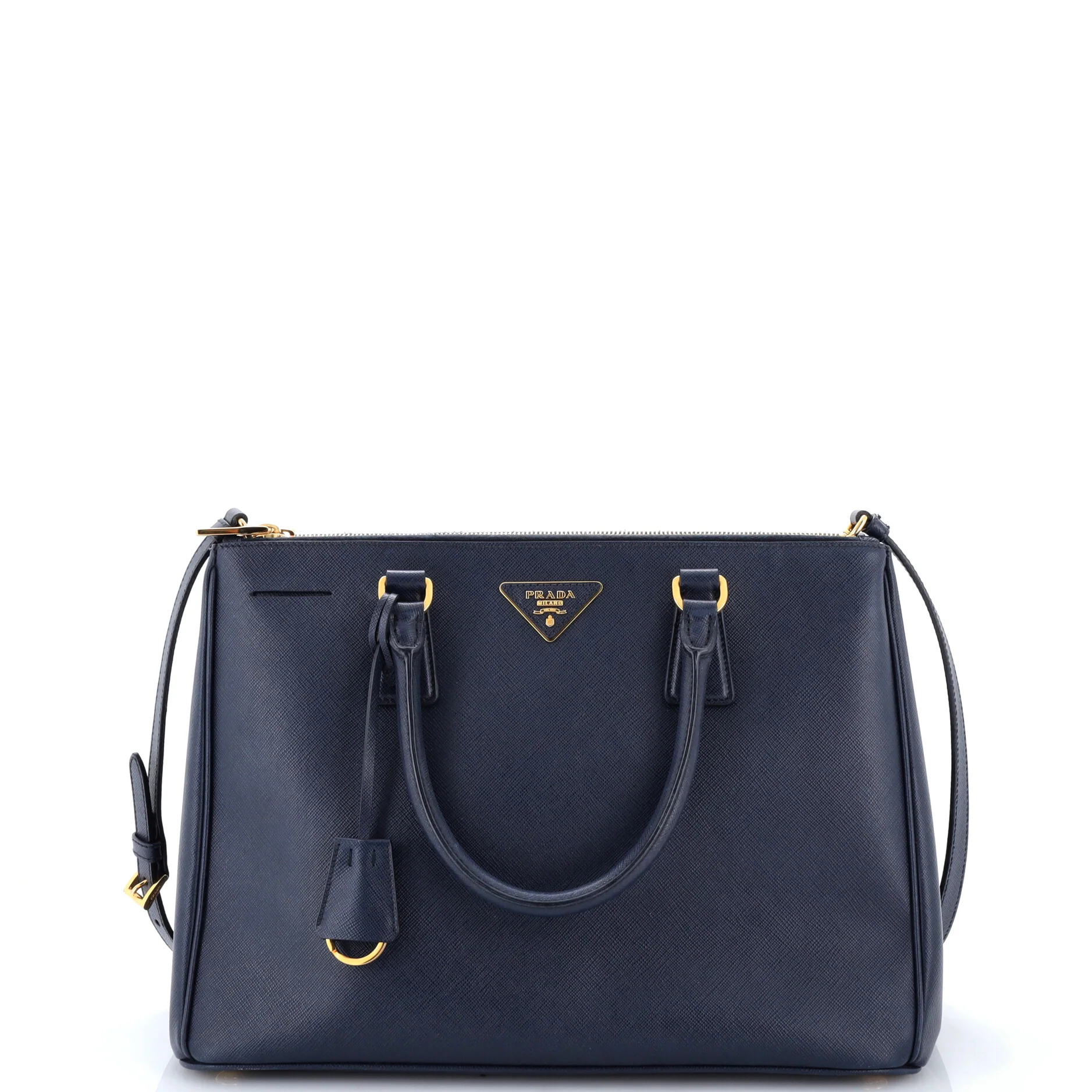 Double Zip Lux Tote Saffiano Leather Medium