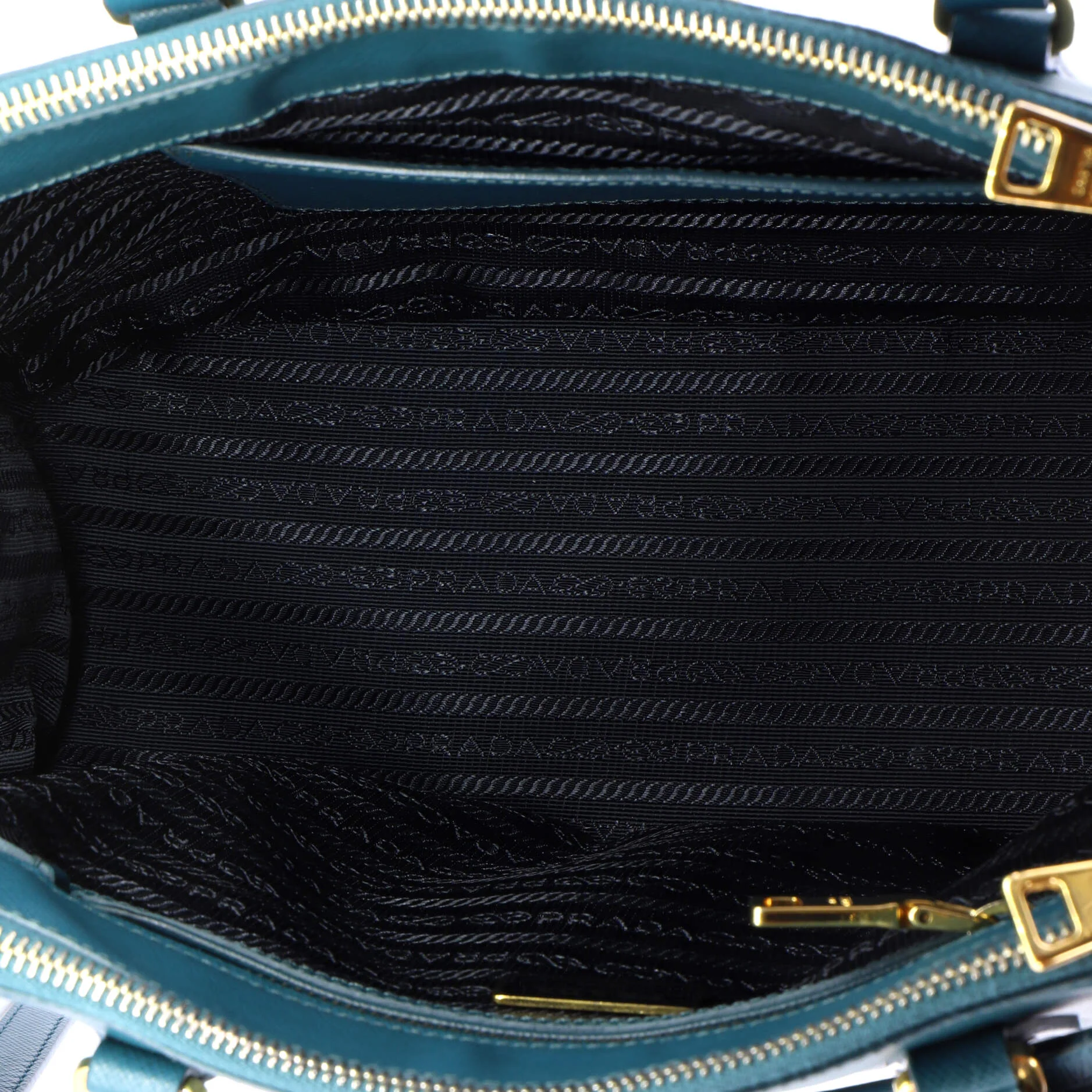 Double Zip Lux Tote Saffiano Leather Small - Image 5