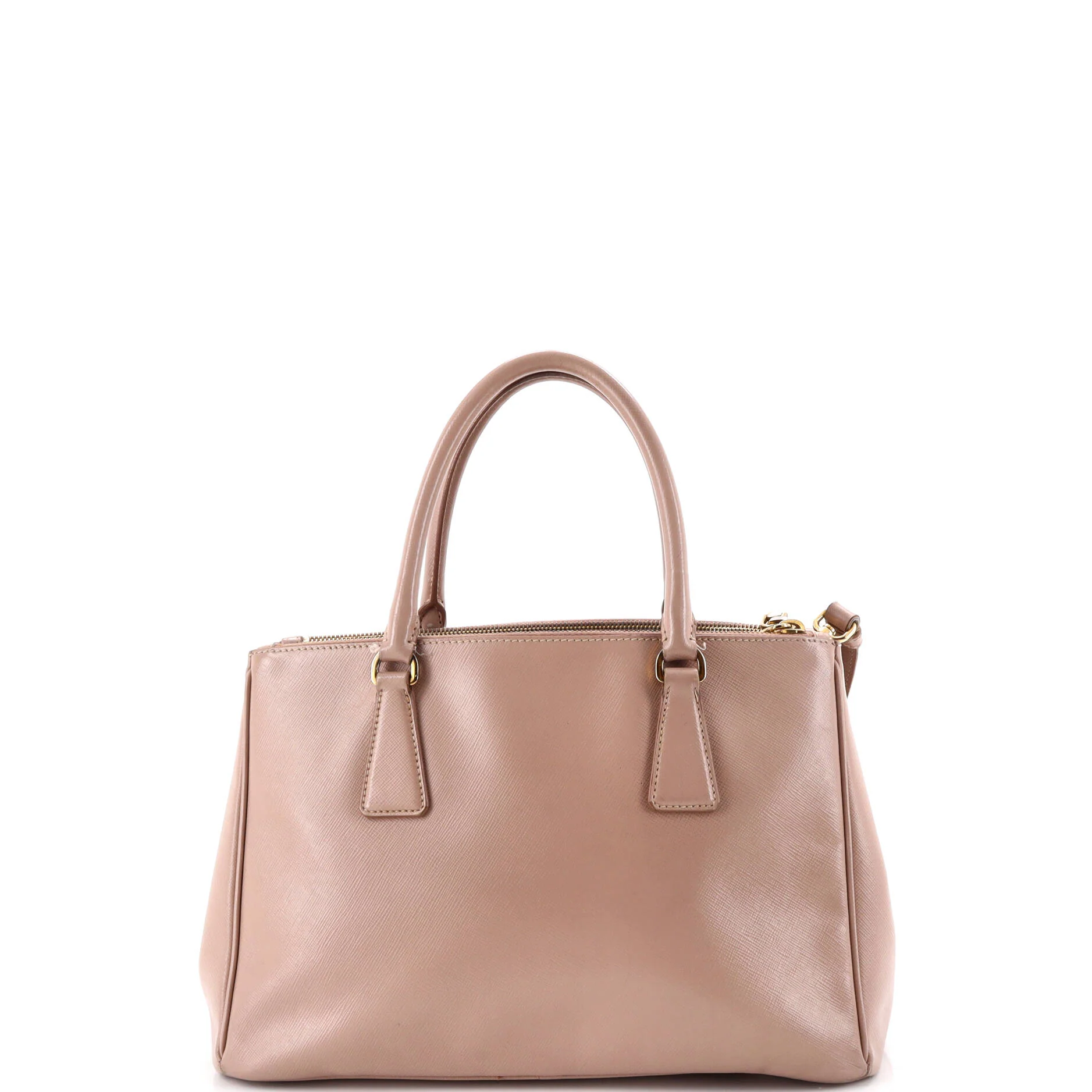 Double Zip Lux Tote Saffiano Leather Small - Image 3