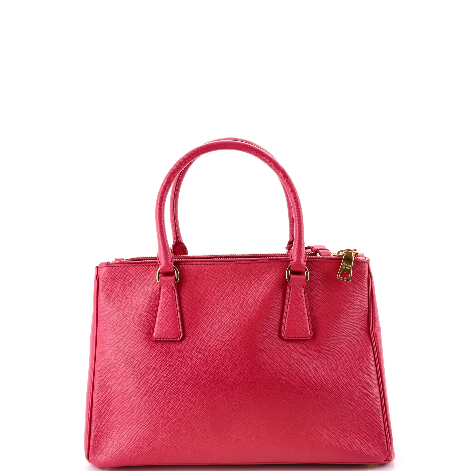 Double Zip Lux Tote Saffiano Leather Small - Image 3