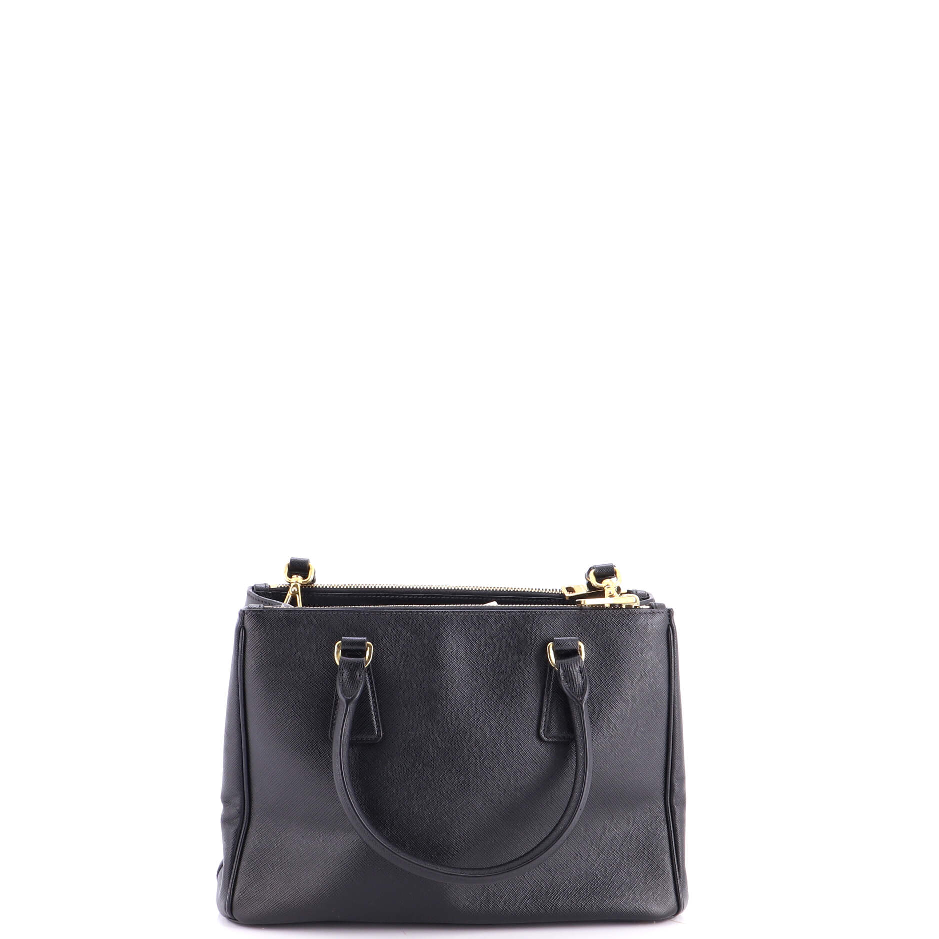 Double Zip Lux Tote Saffiano Leather Small - Image 3