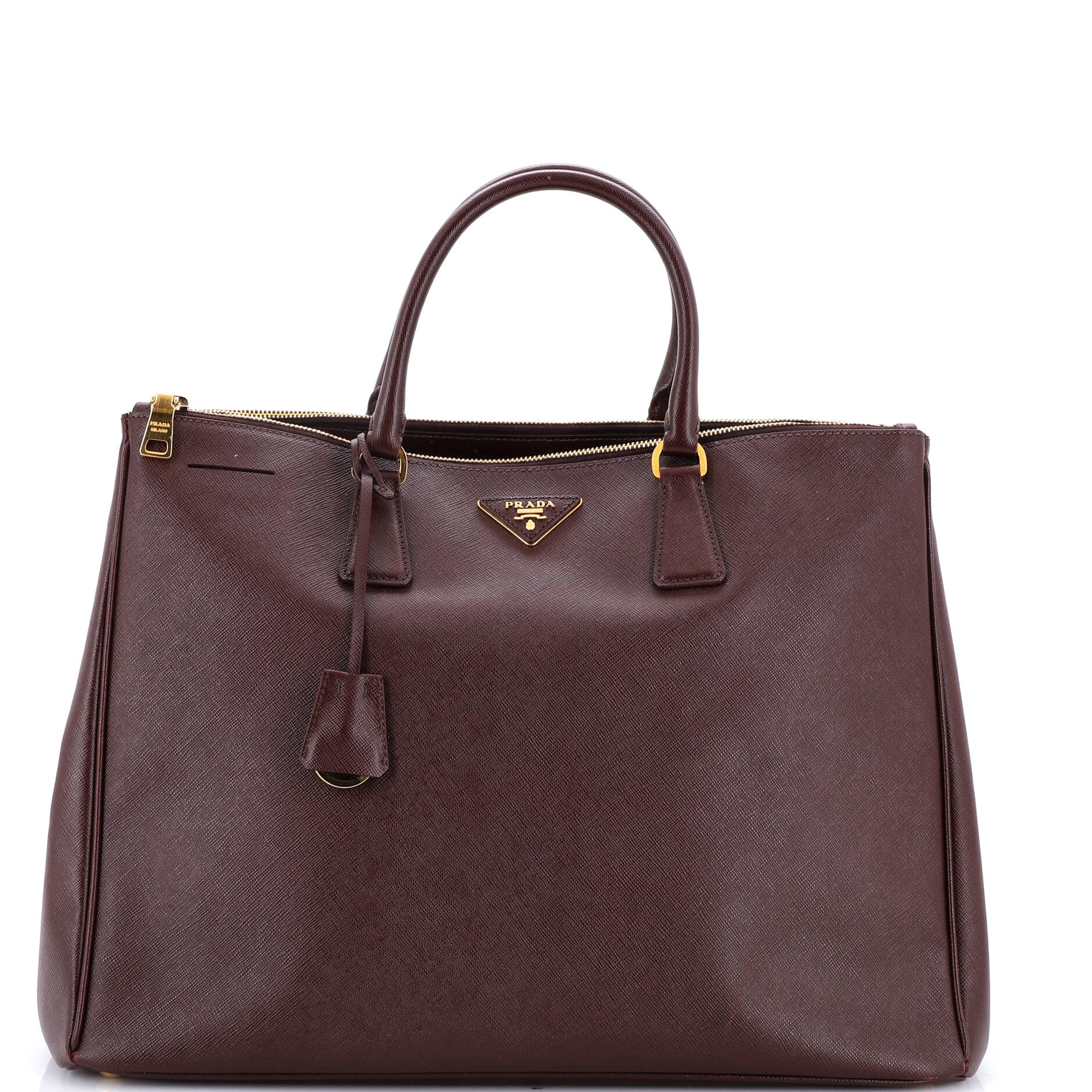 Double Zip Lux Tote Saffiano Leather XL