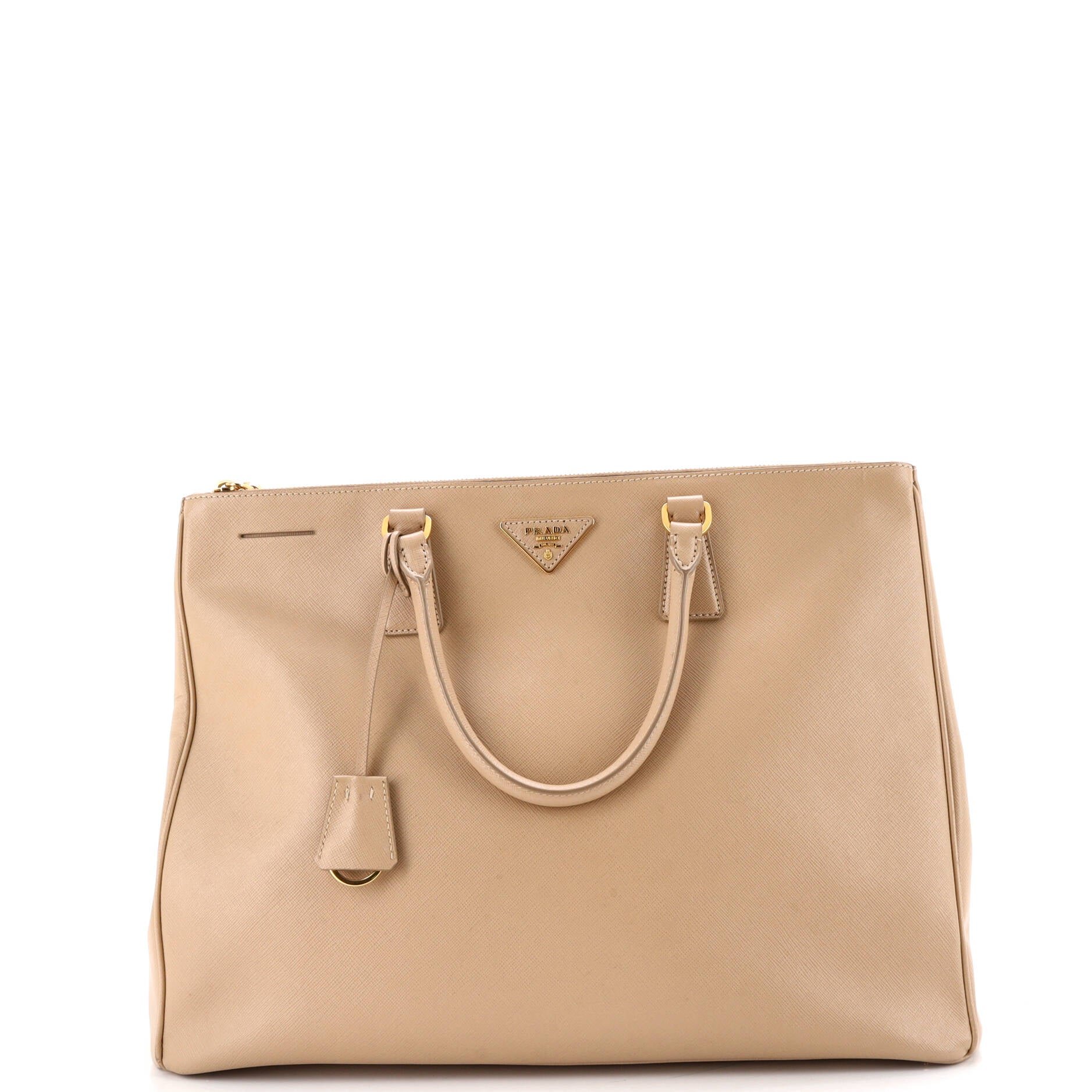 Double Zip Lux Tote Saffiano Leather XL