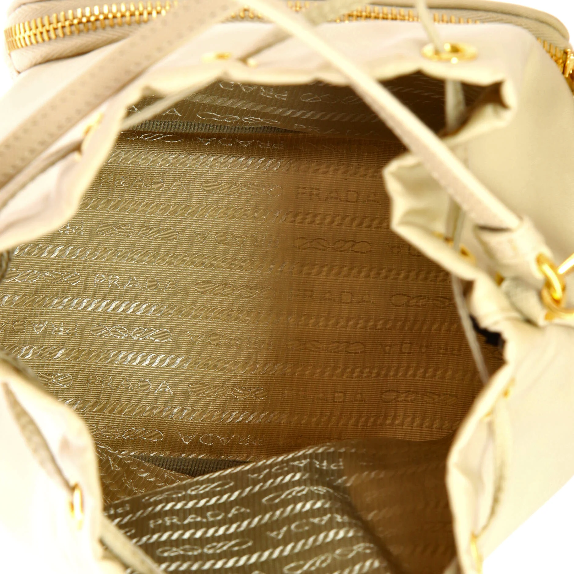 Drawstring Bucket Bag Tessuto Small - Image 5