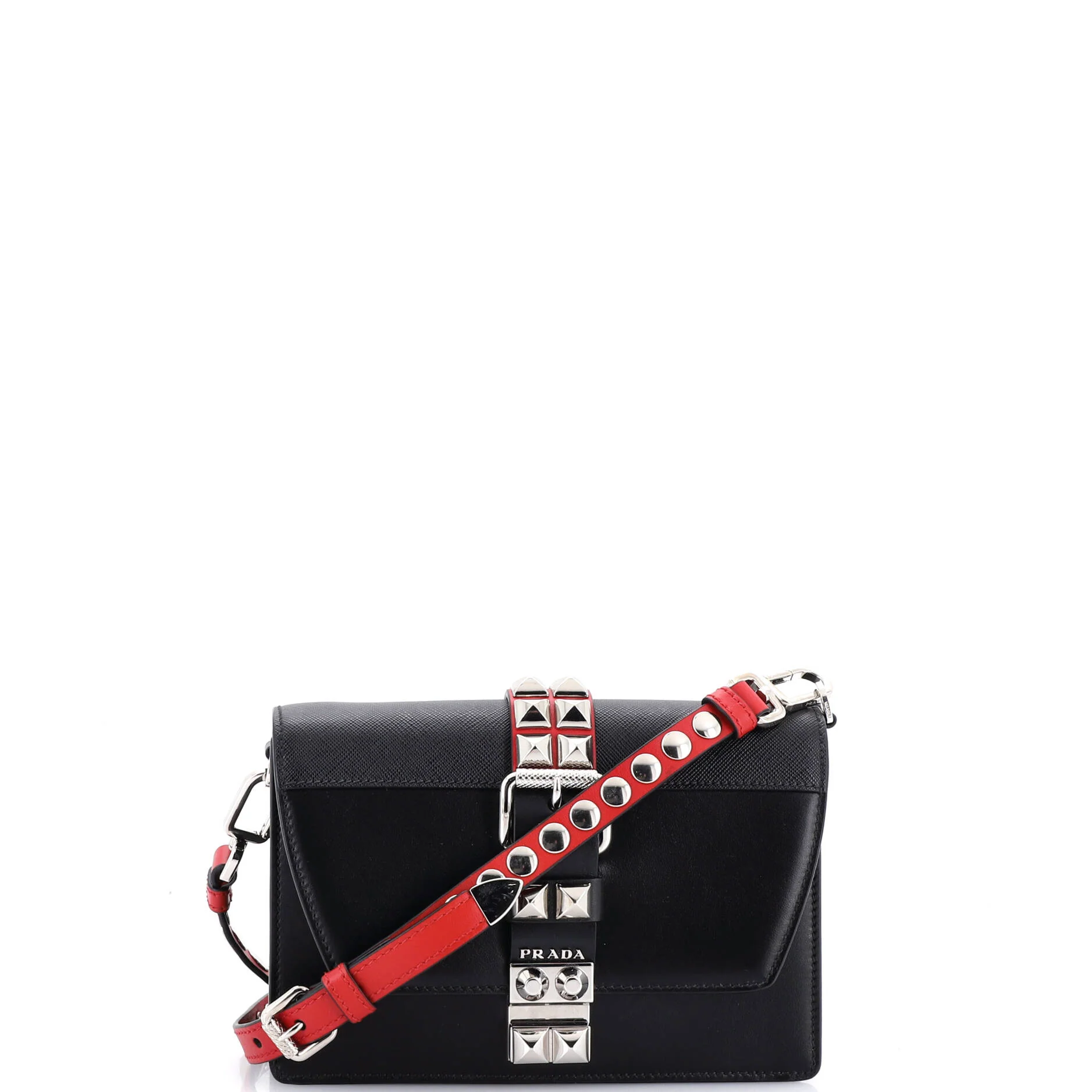 Elektra Shoulder Bag Studded Leather Small