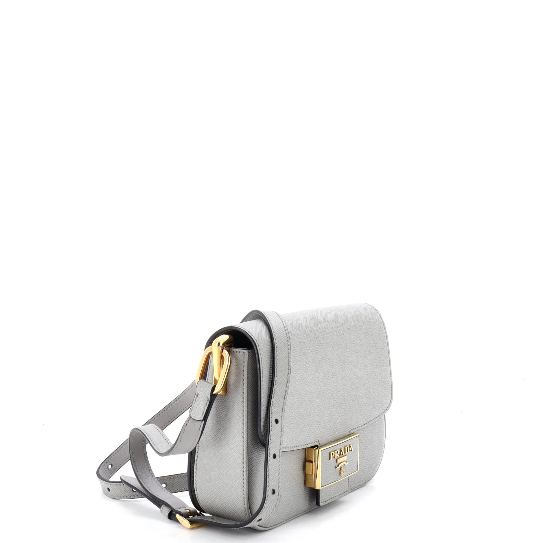 Embleme Flap Bag Saffiano Leather Small - Image 2