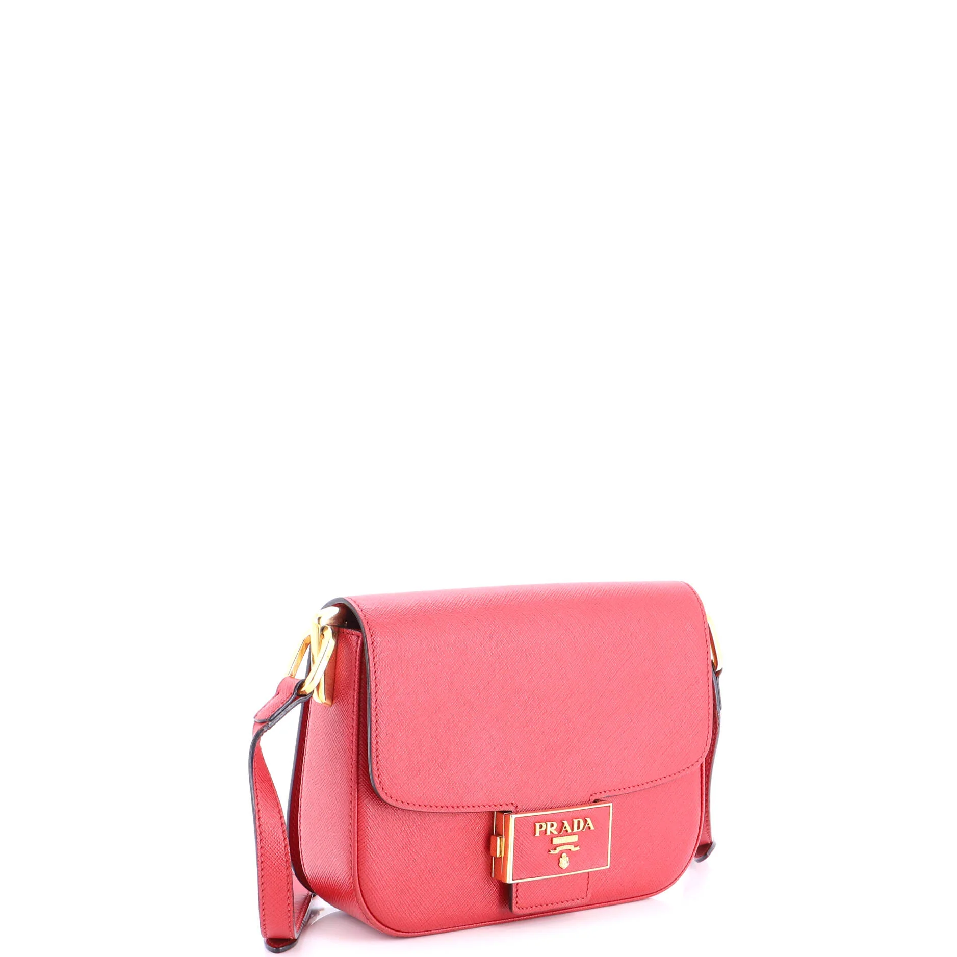 Embleme Flap Bag Saffiano Leather Small - Image 2