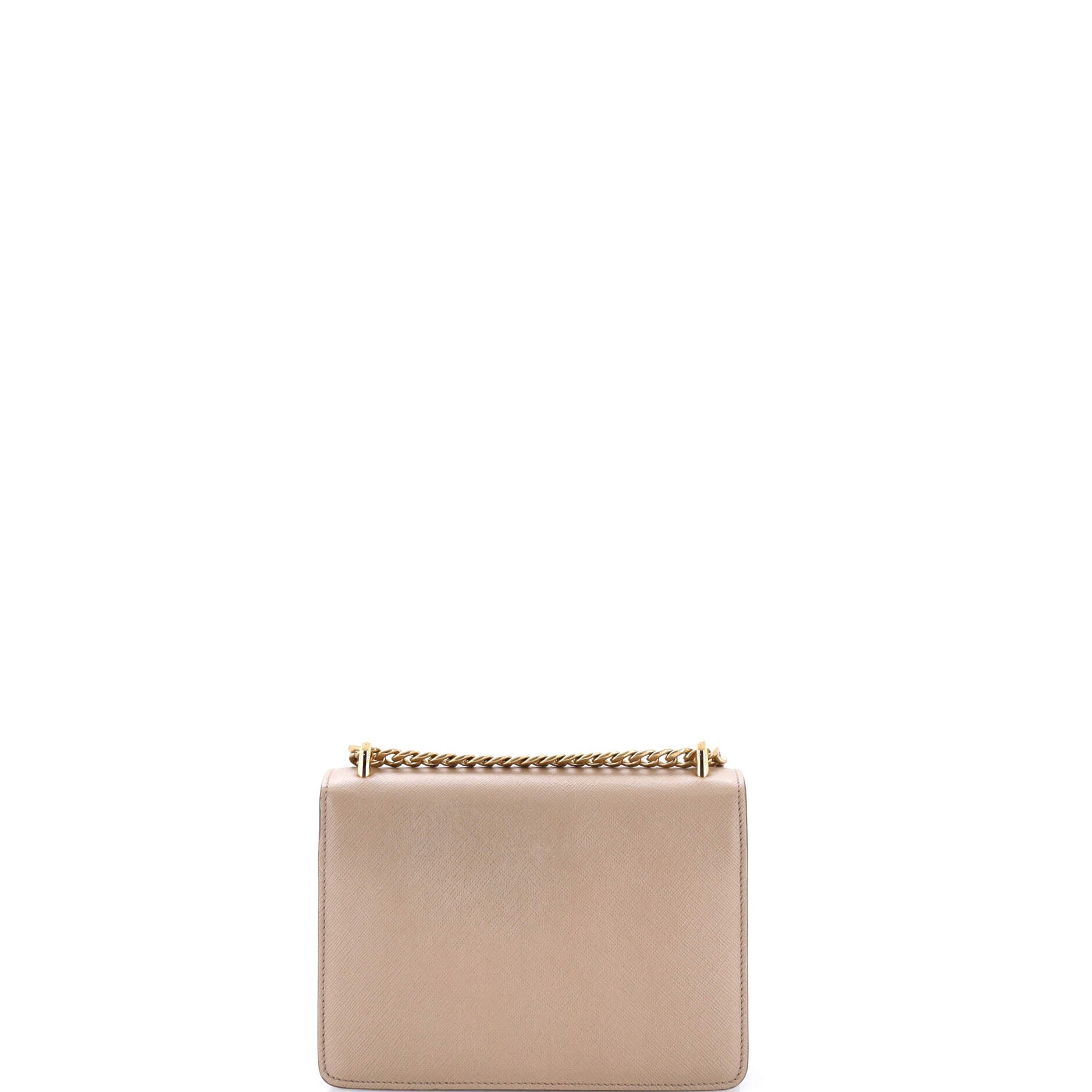 Envelope Flap Chain Shoulder bag Saffiano Leather Small - Image 3