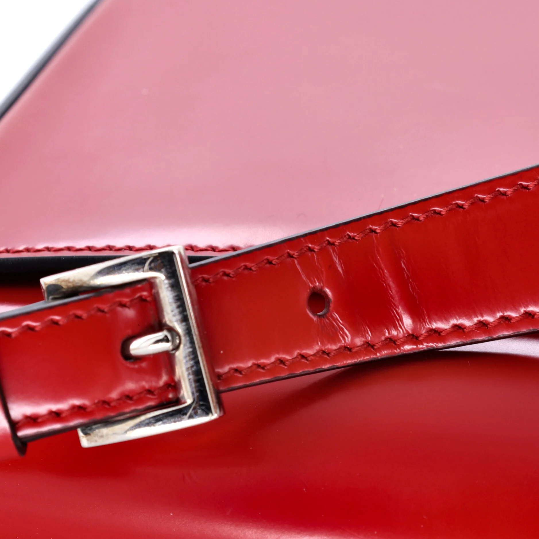 Femme Flap Shoulder Bag Spazzolato Leather - Image 6