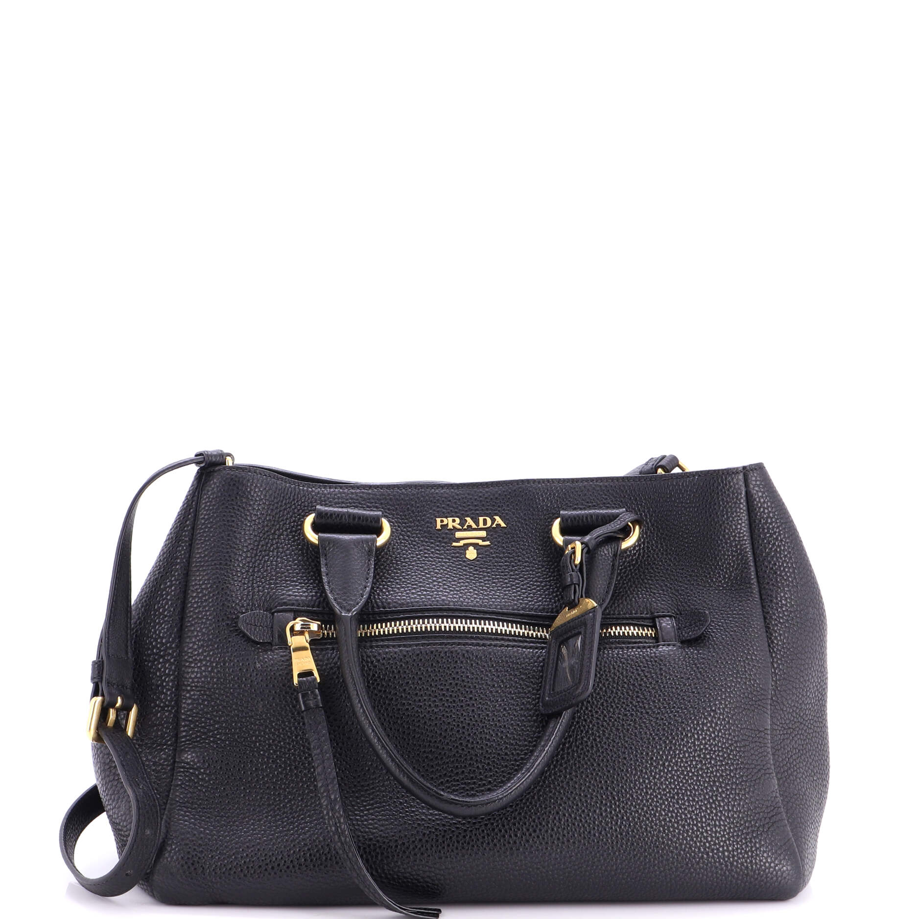 Front Pocket Convertible Tote Vitello Phenix Medium
