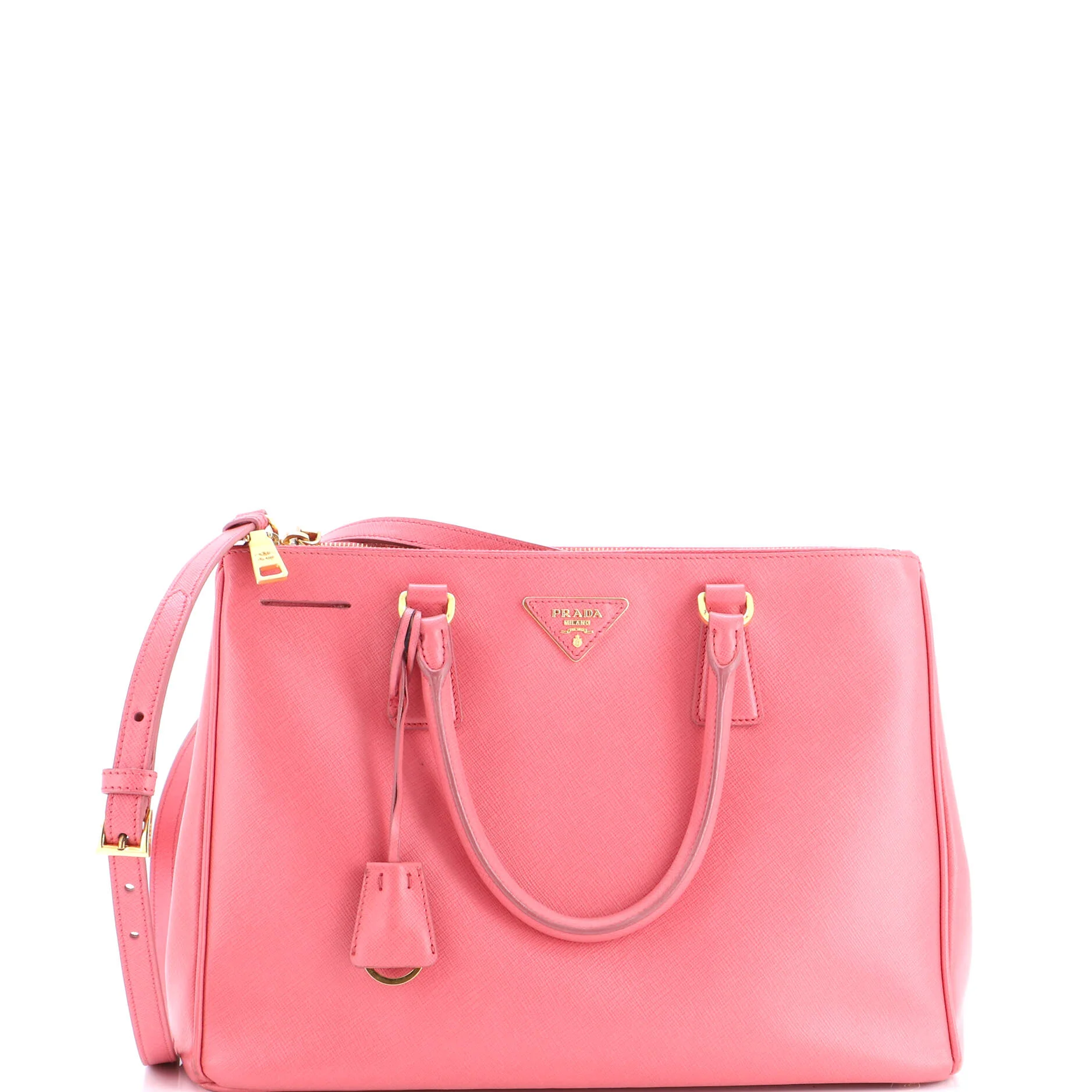 Galleria Double Zip Tote Saffiano Leather Medium