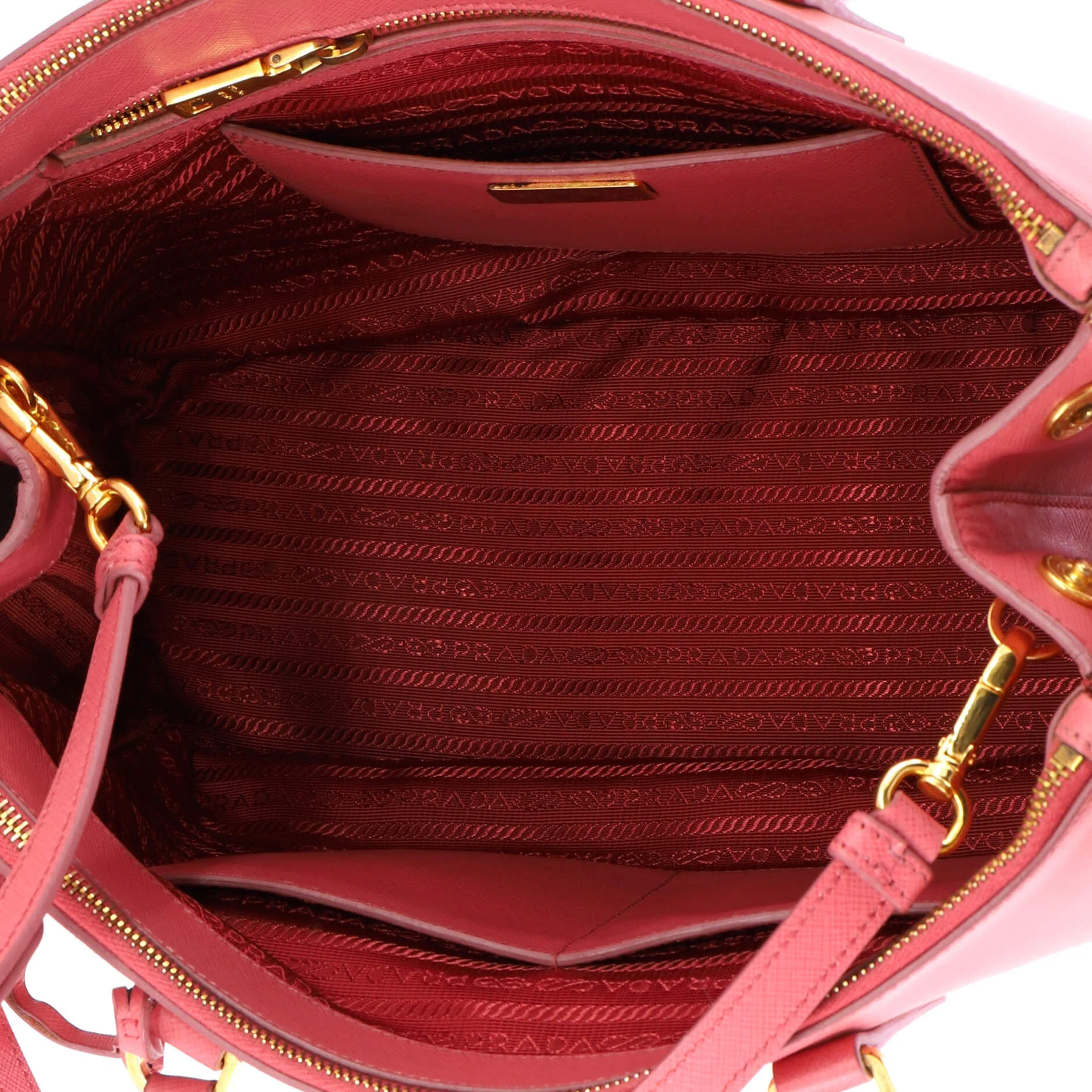 Galleria Double Zip Tote Saffiano Leather Medium - Image 5