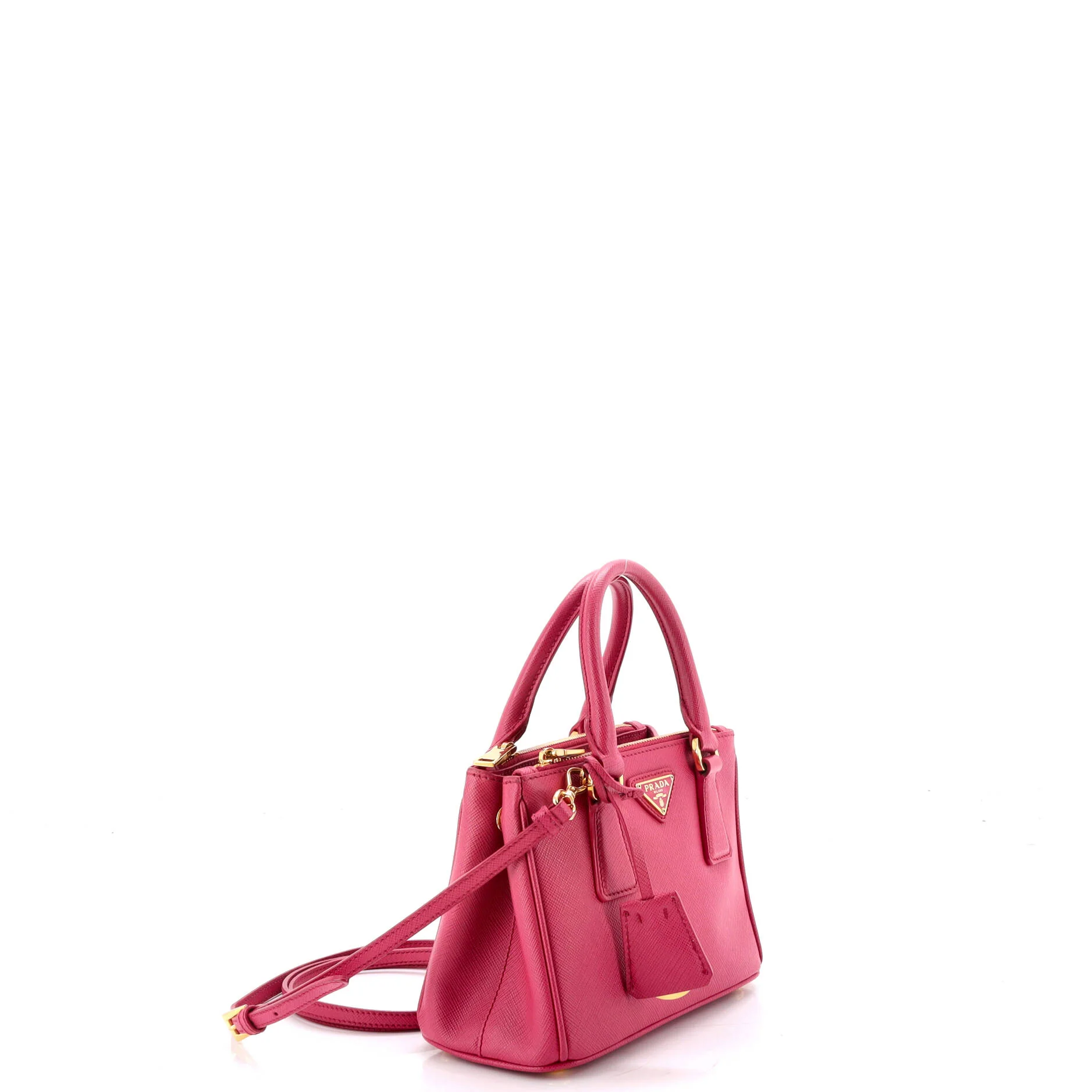 Galleria Double Zip Tote Saffiano Leather Mini - Image 2