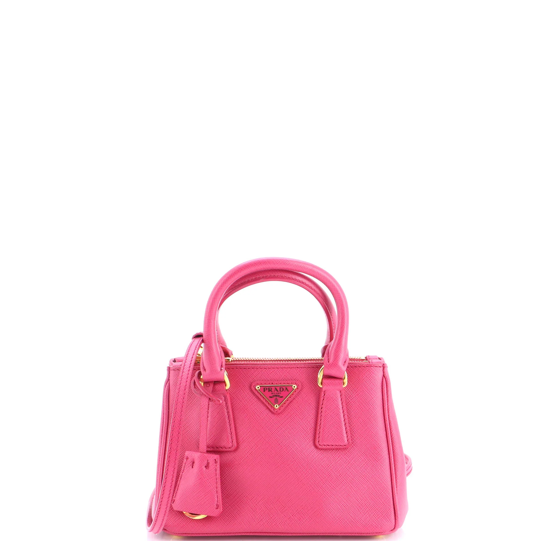Galleria Double Zip Tote Saffiano Leather Mini
