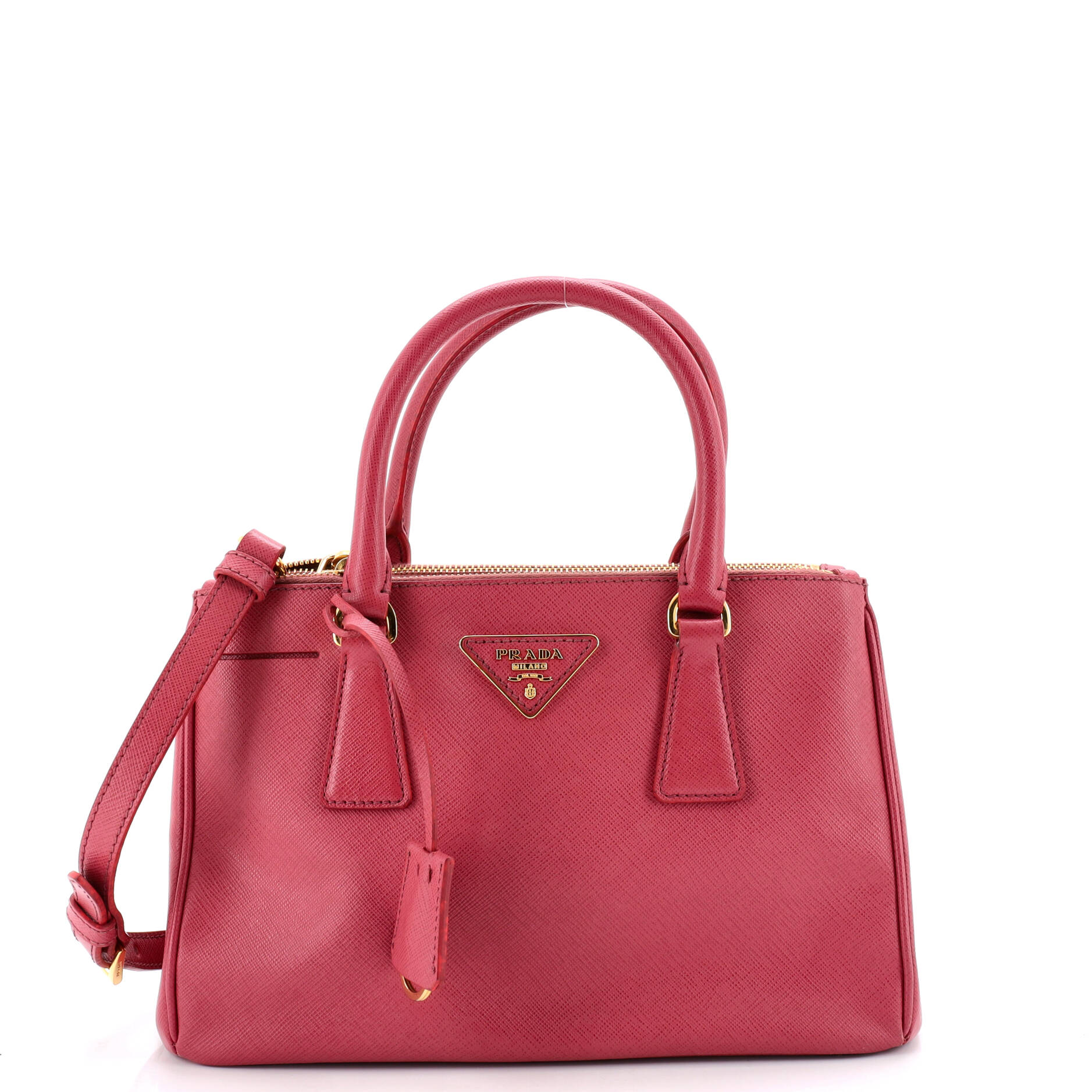 Galleria Double Zip Tote Saffiano Leather Small