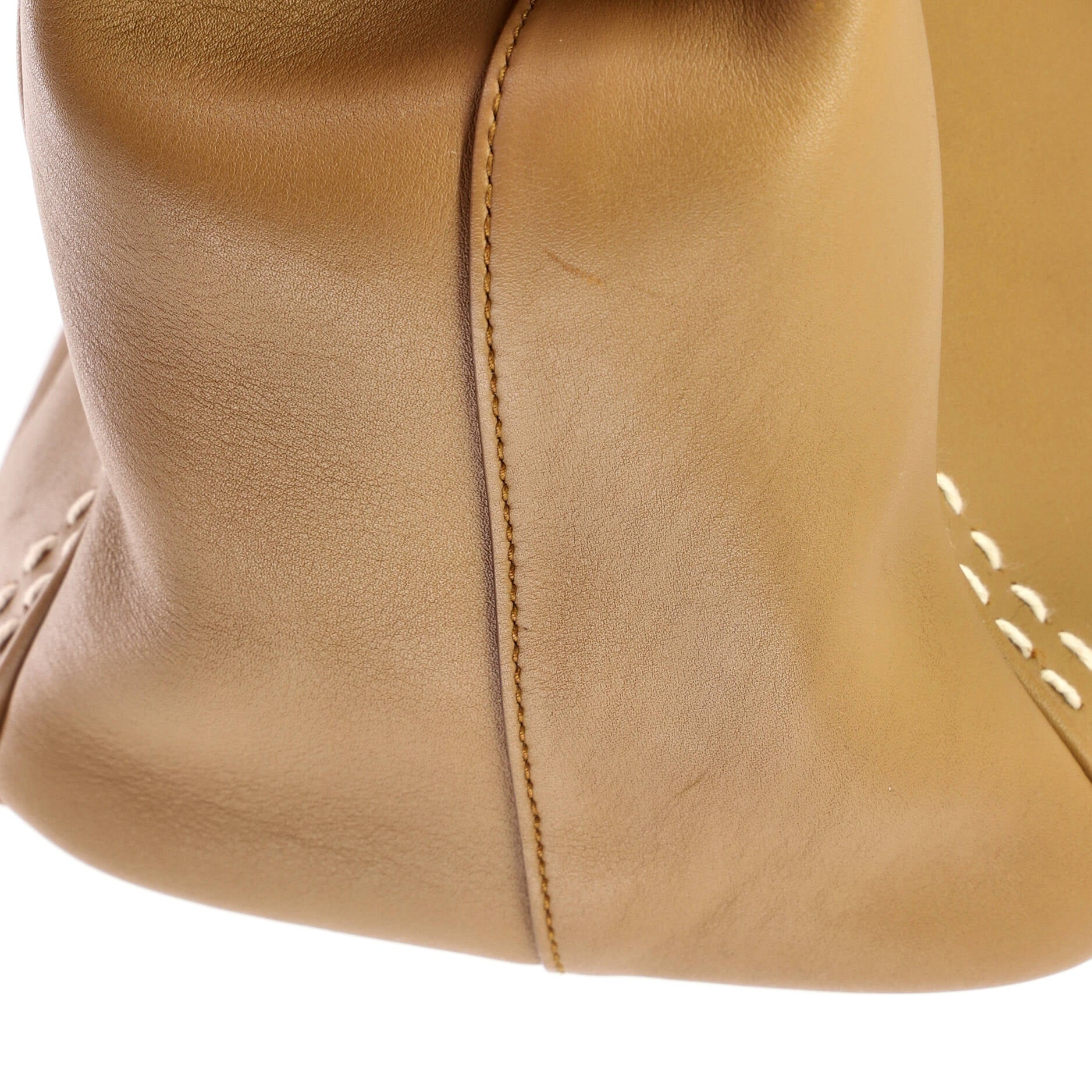 Galleria Double Zip Tote Stitched Leather Medium - Image 6