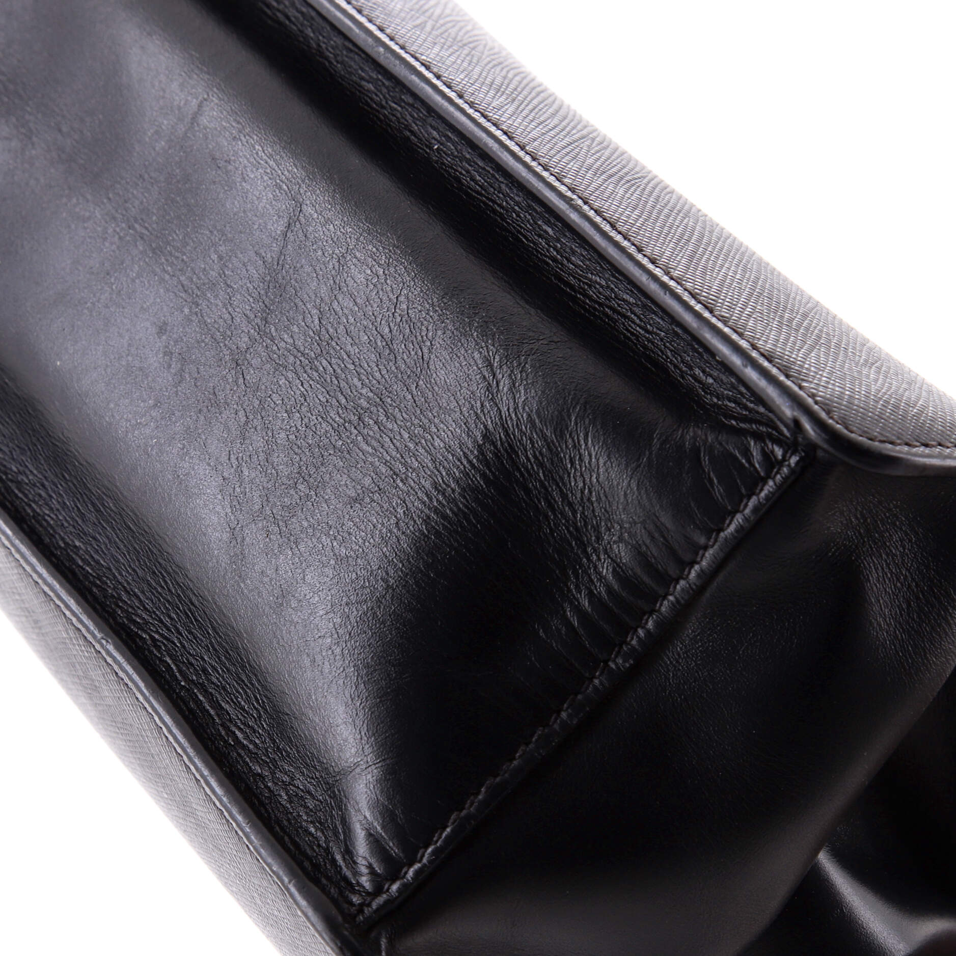 Light Frame Shoulder Bag Saffiano Leather Small - Image 7