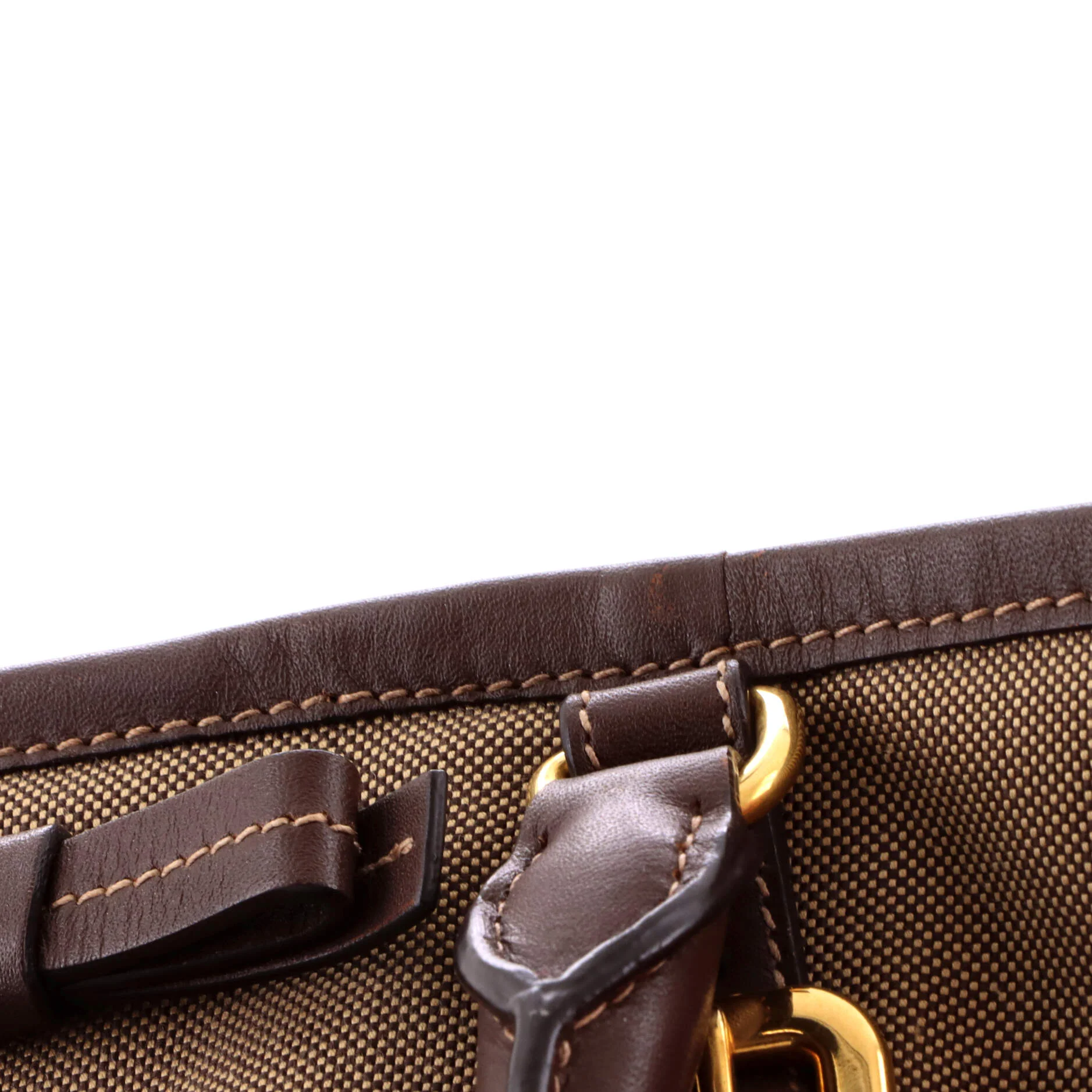 Logo Convertible Tote Canvas with Leather Medium - Image 6