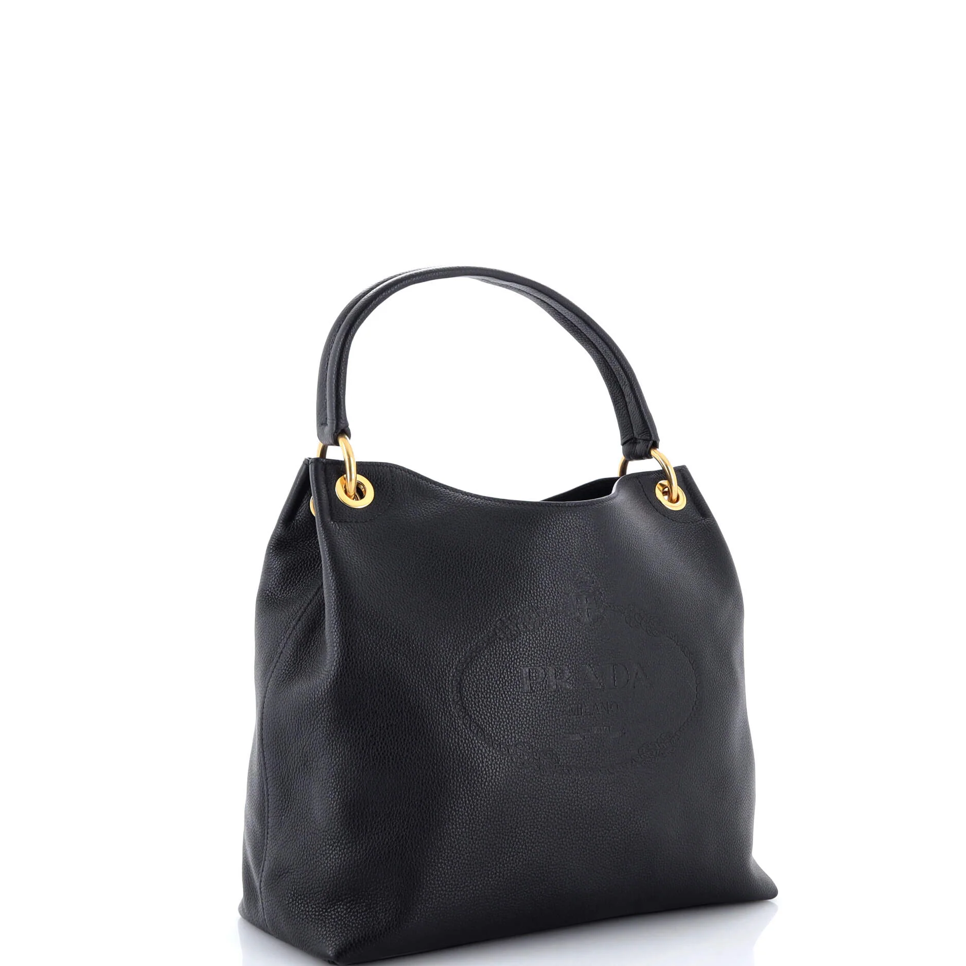 Logo Hobo Embossed Vitello Daino Medium - Image 2