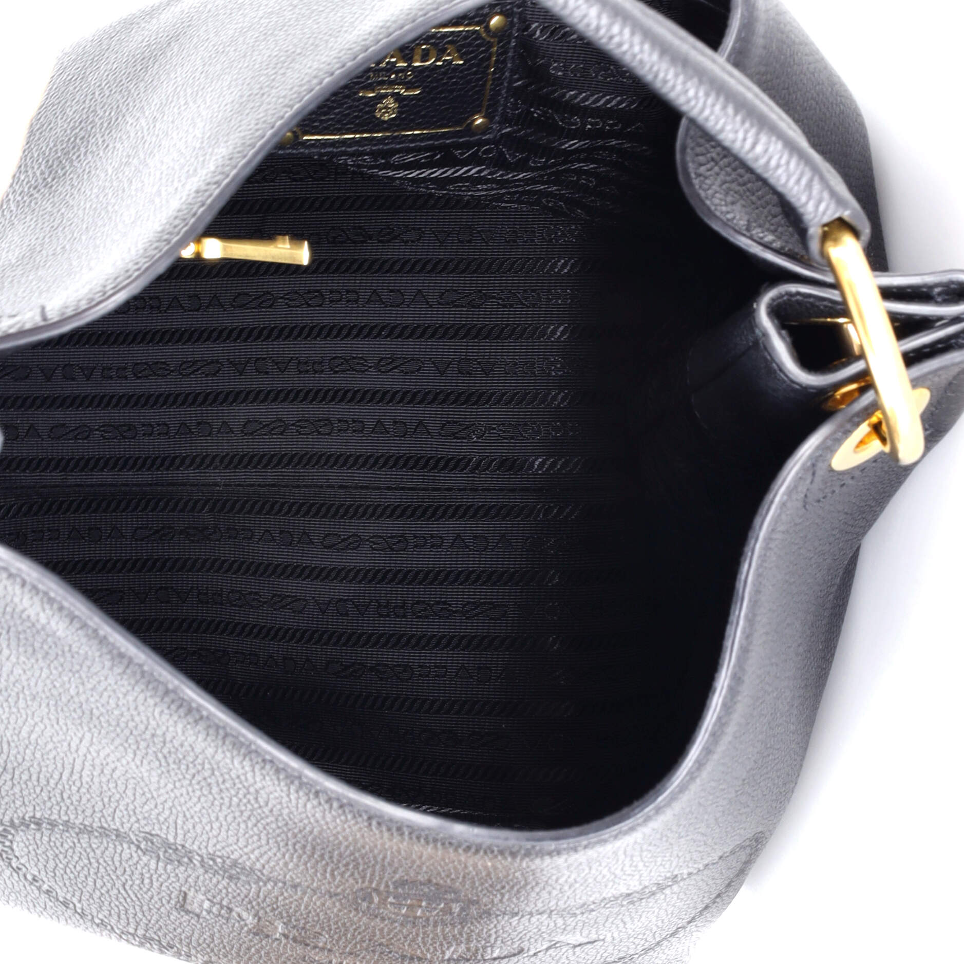 Logo Hobo Embossed Vitello Daino Medium - Image 5
