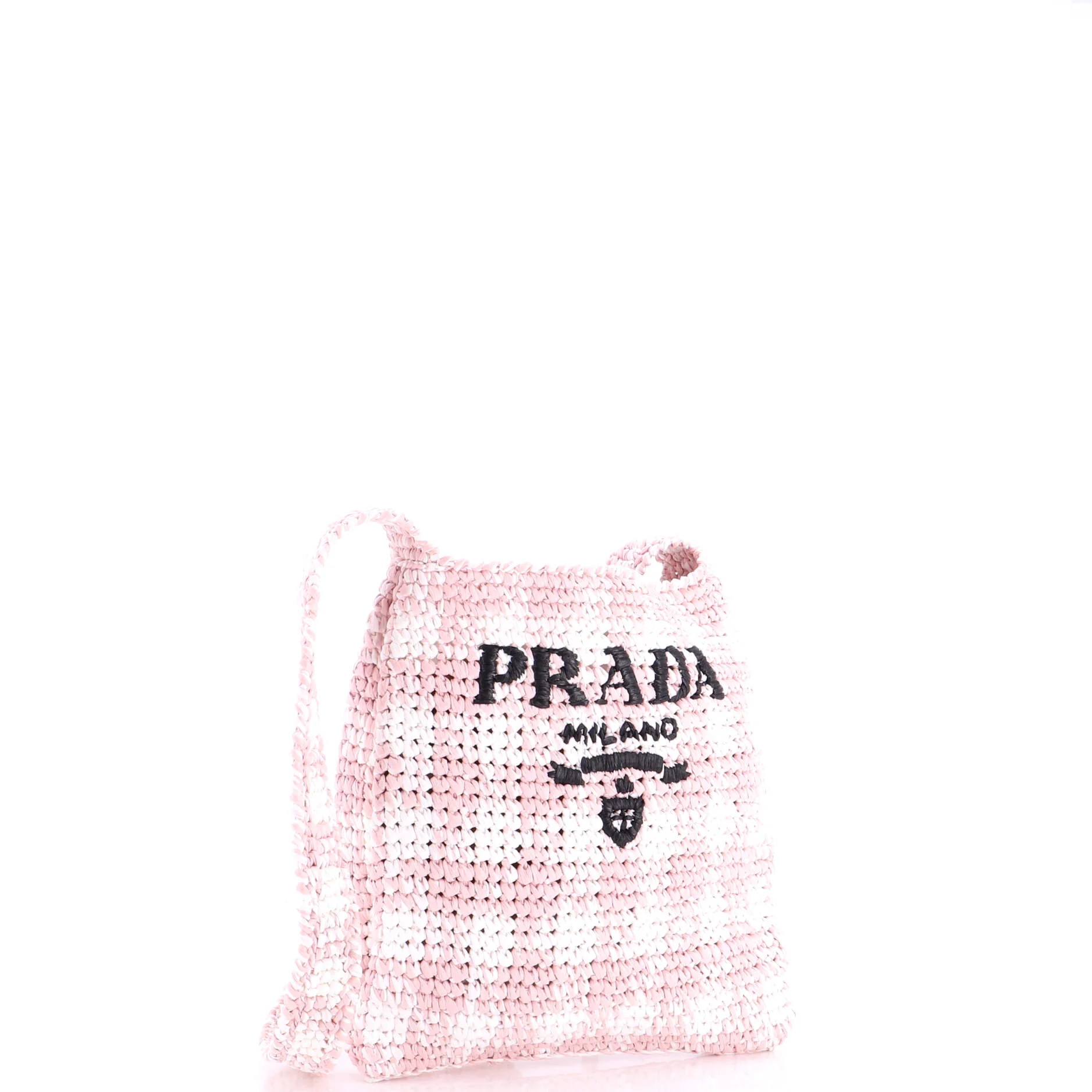 Logo Messenger Bag Printed Raffia Small - Image 2