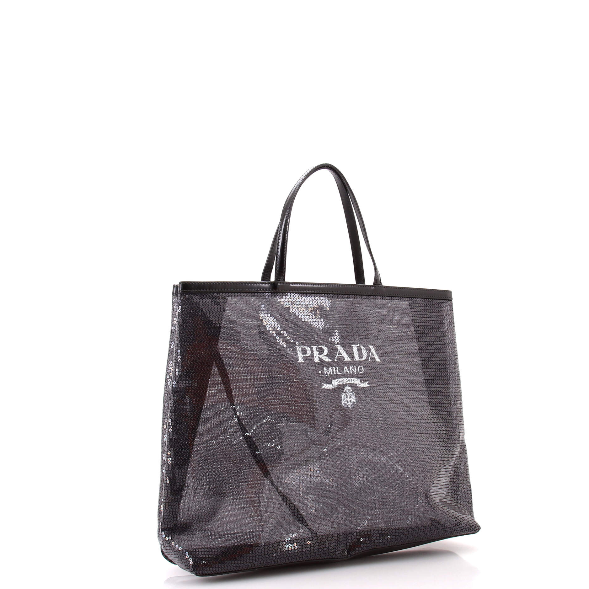 Logo Open Tote Sequined Mesh Large - Image 3
