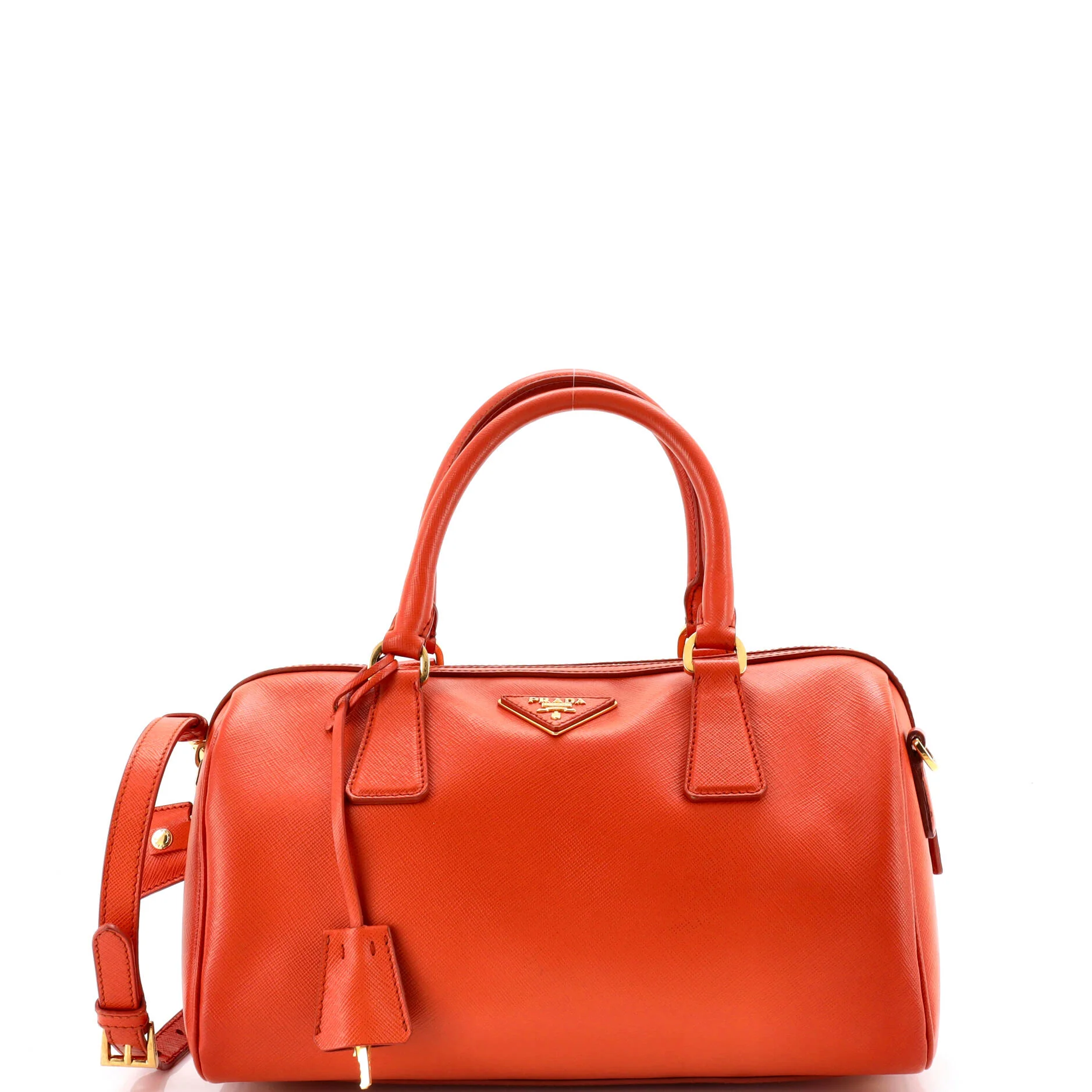 Lux Convertible Boston Bag Saffiano Leather Medium
