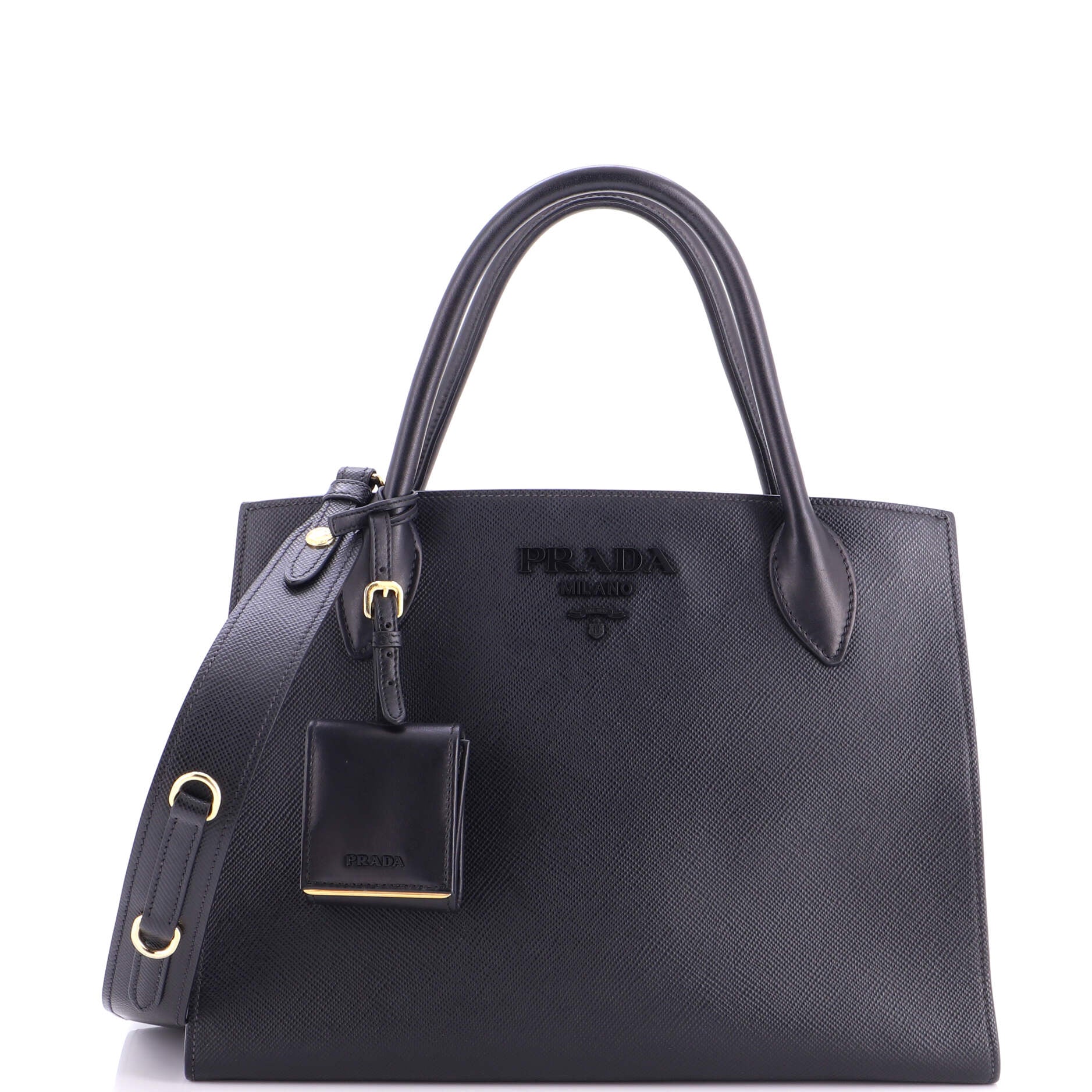 Monochrome Tote Saffiano with City Calf Medium