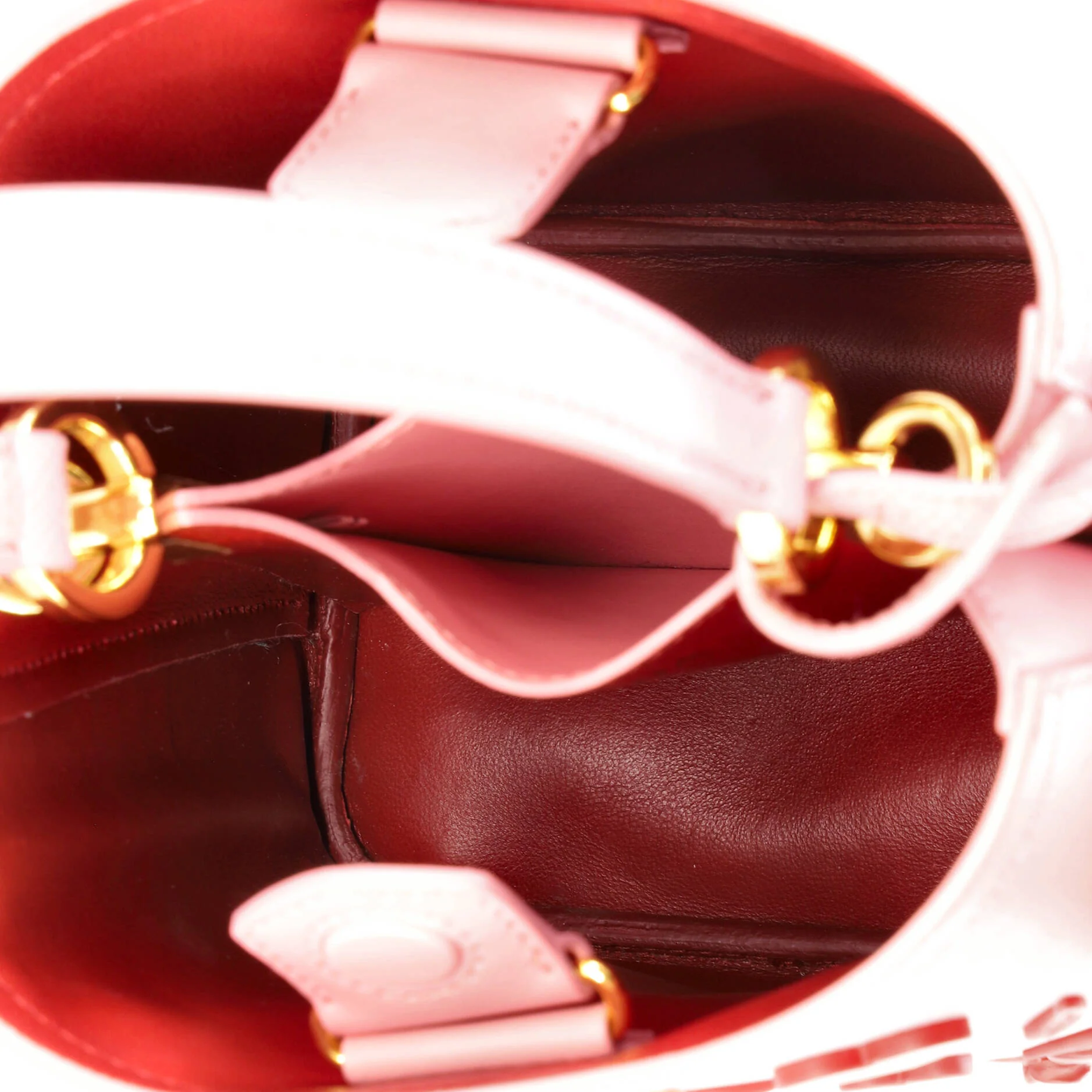 Panier Bucket Bag Embellished Saffiano Leather Small - Image 5