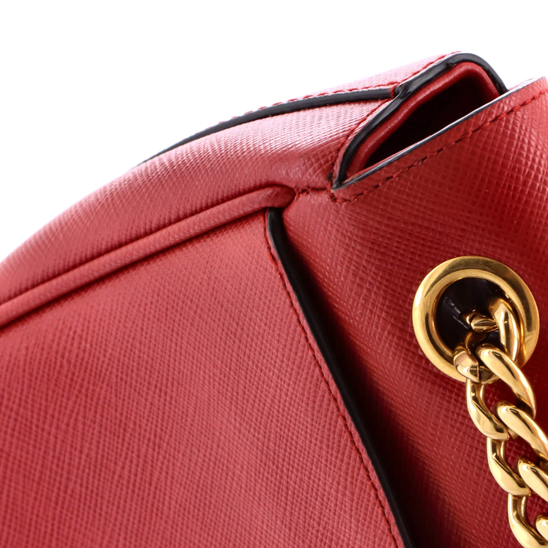 Pattina Flap Shoulder Bag Saffiano Leather Small - Image 6
