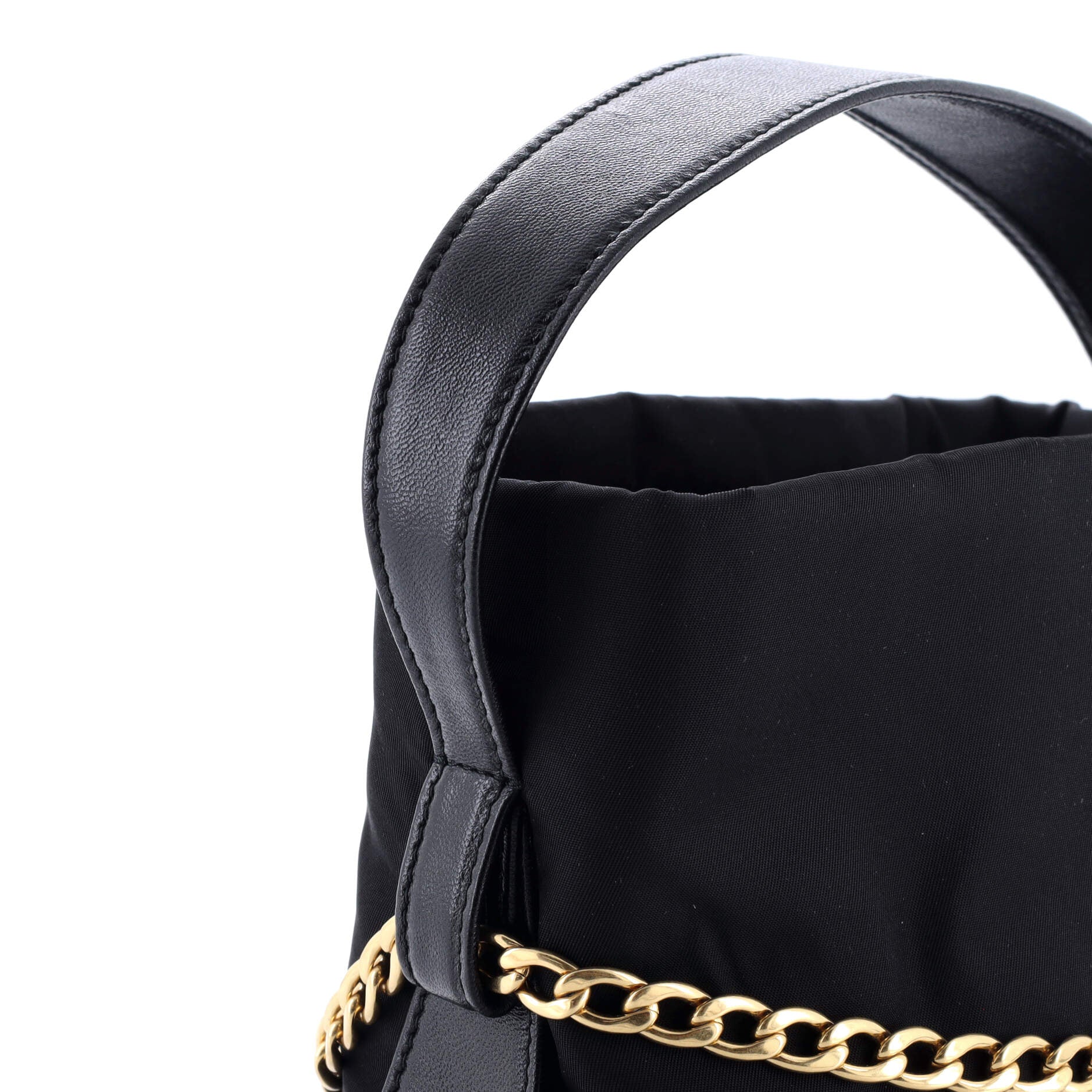 Petit Sac Bucket Bag Re-Nylon and Nappa Leather Mini - Image 6
