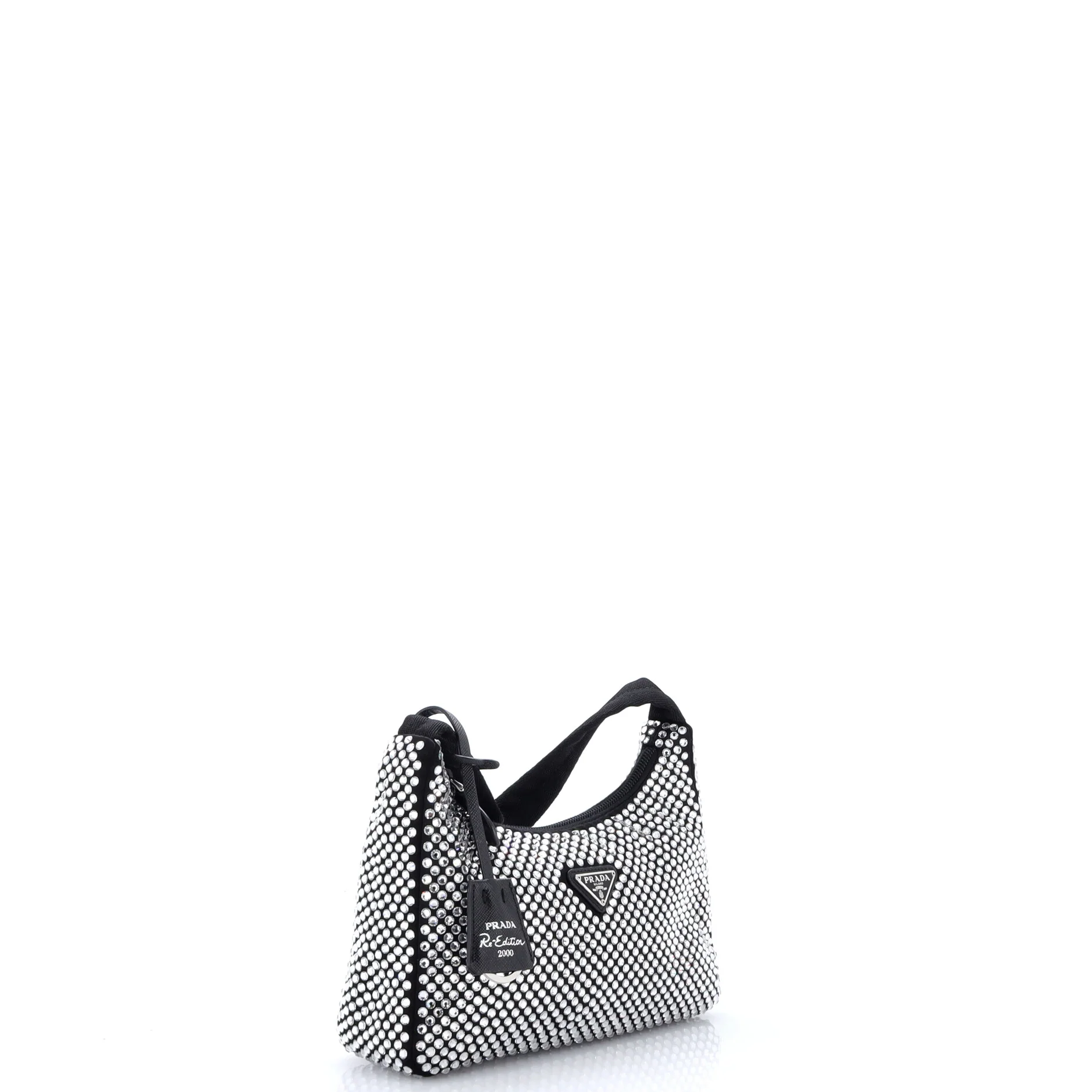 Re-Edition 2000 Hobo Crystal Embellished Satin Mini - Image 2