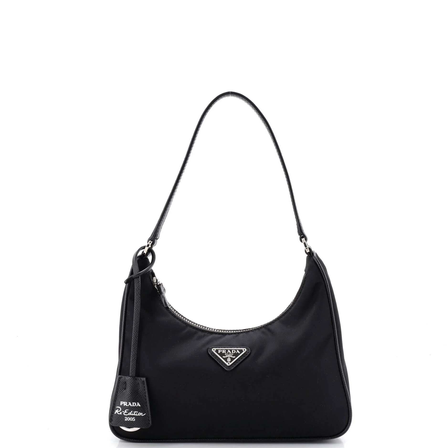 Re-Edition 2005 Hobo Tessuto with Saffiano Leather Mini