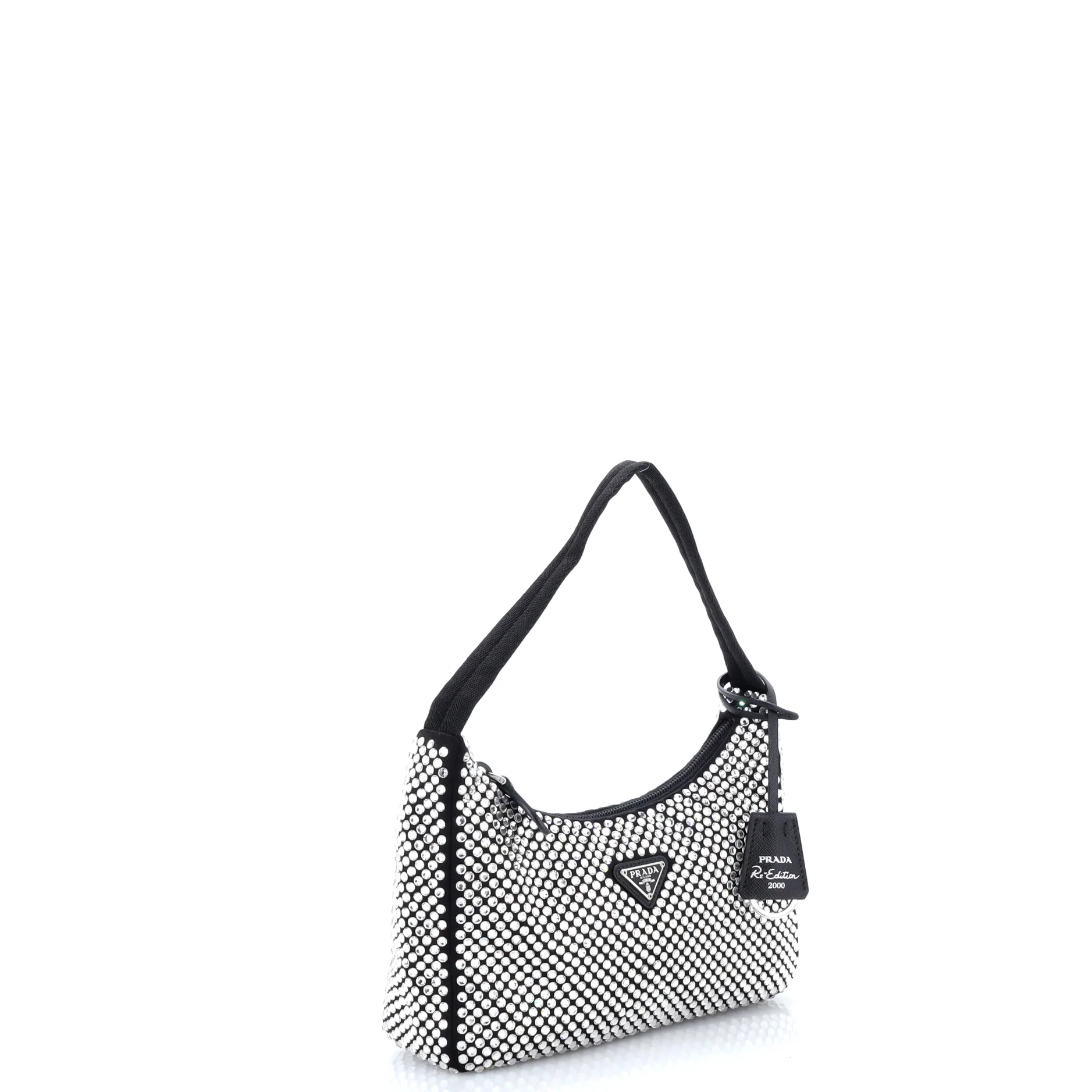 Re-Edition 2005 Shoulder Bag Crystal Embellished Satin Small - Image 2