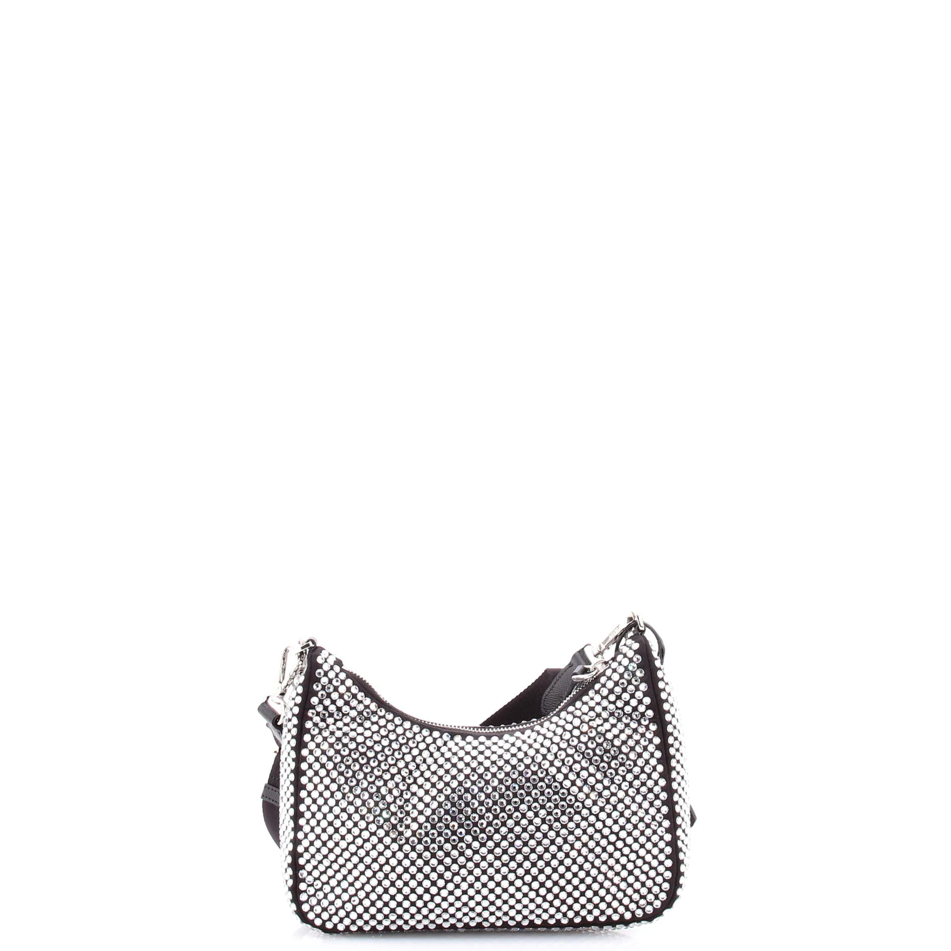 Re-Edition 2005 Shoulder Bag Crystal Embellished Satin Small - Image 4