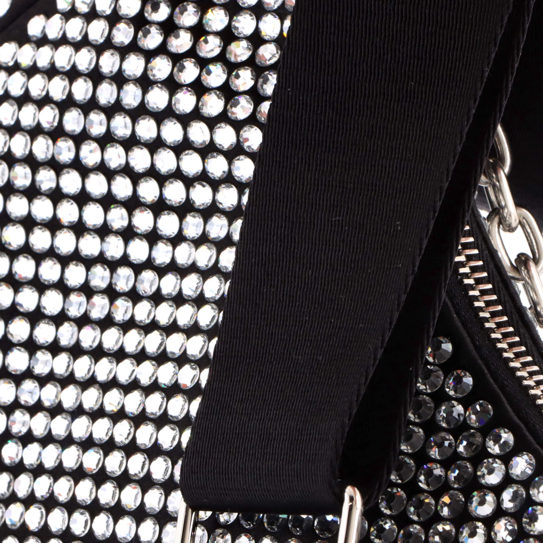Re-Edition 2005 Shoulder Bag Crystal Embellished Satin Small - Image 7