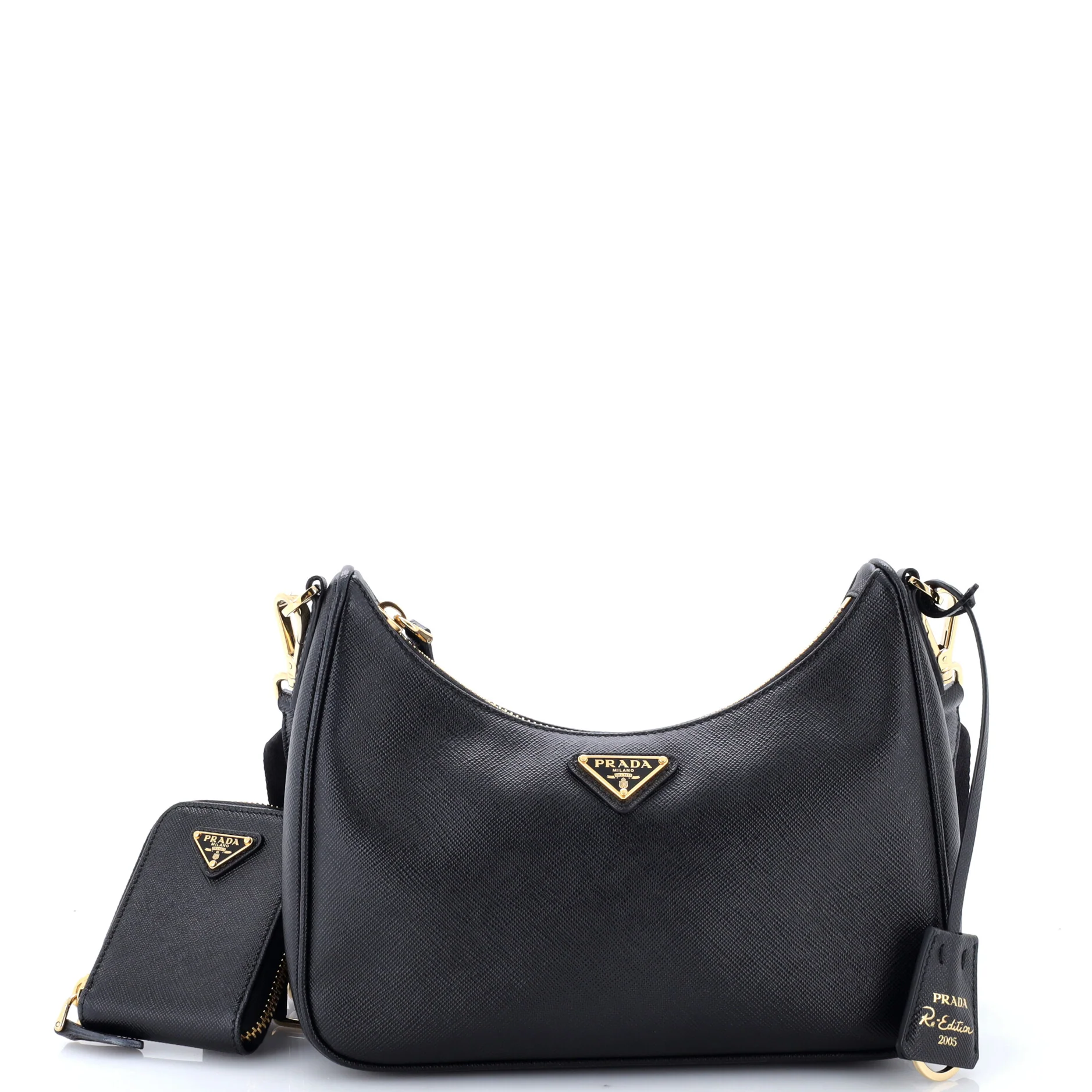 Re-Edition 2005 Shoulder Bag Saffiano Leather Small
