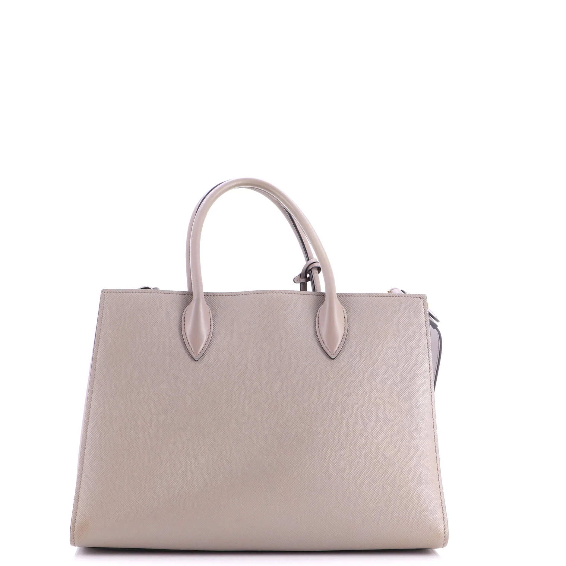 Side Pleat Tote Saffiano Leather Large - Image 3