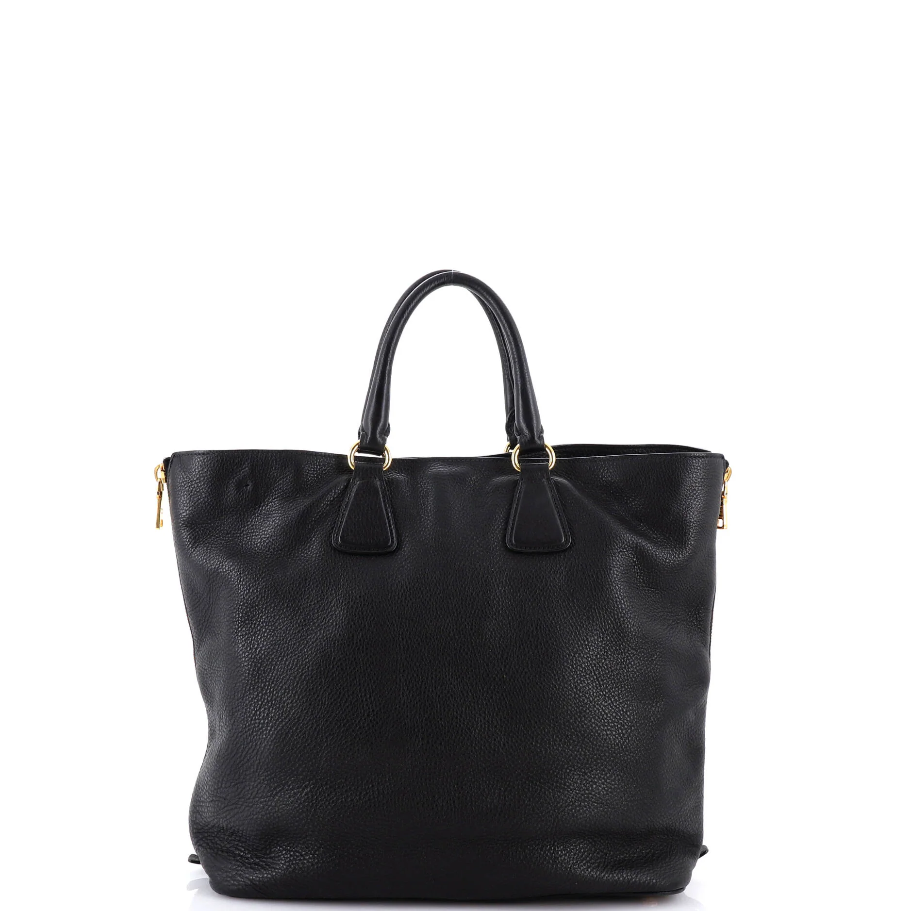 Side Zip Convertible Tote Vitello Daino Large - Image 3
