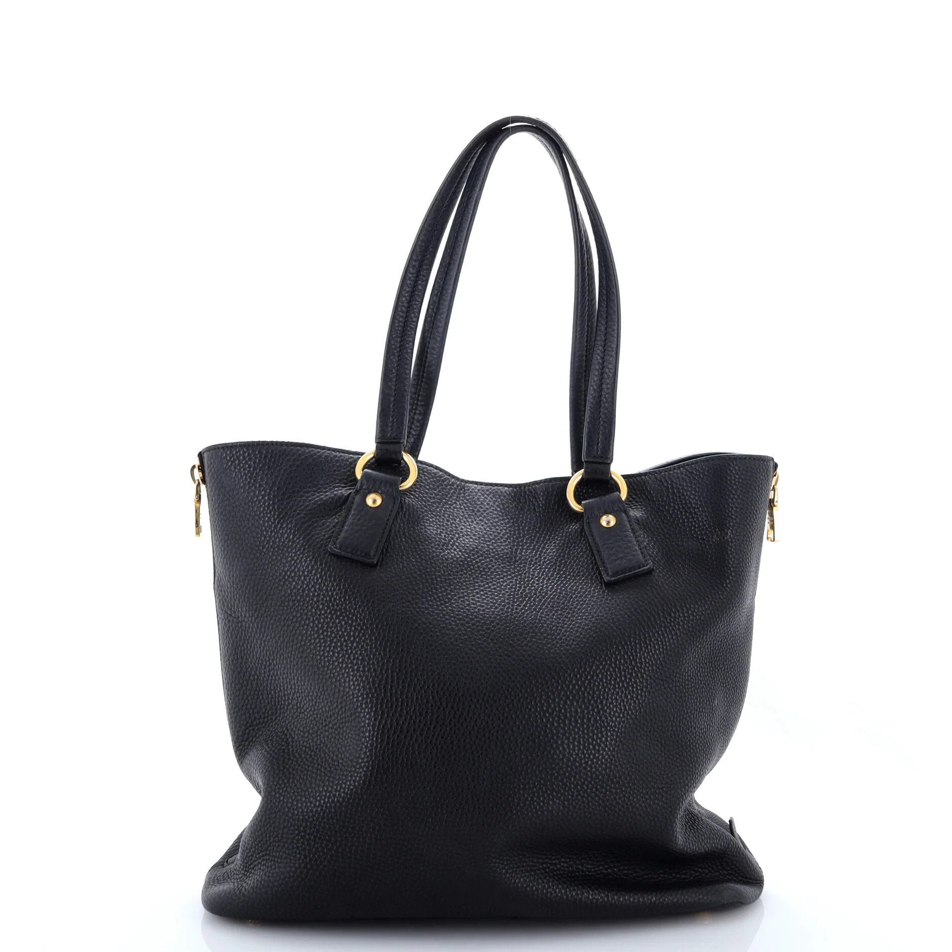 Side Zip Shopper Tote Vitello Daino Large - Image 3