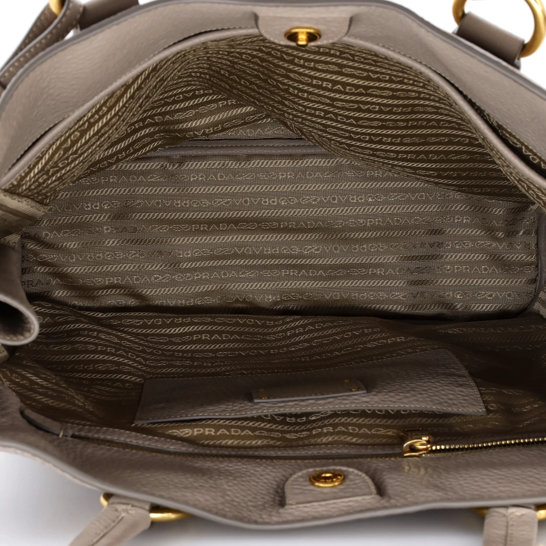 Side Zip Shopper Tote Vitello Daino Large - Image 5
