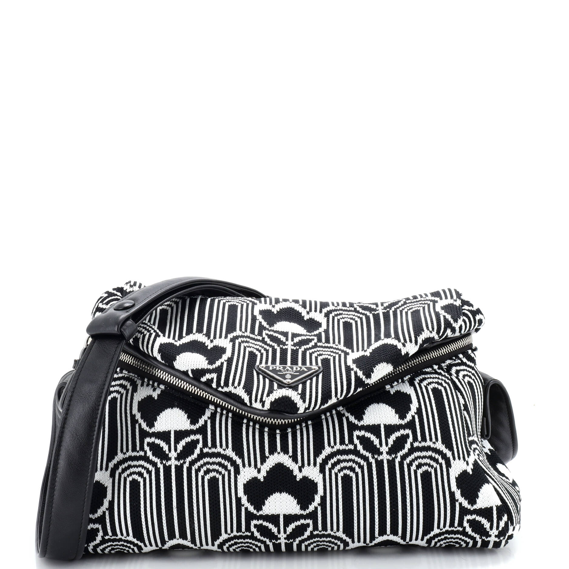 Signaux Shoulder Bag Jacquard Knit Medium