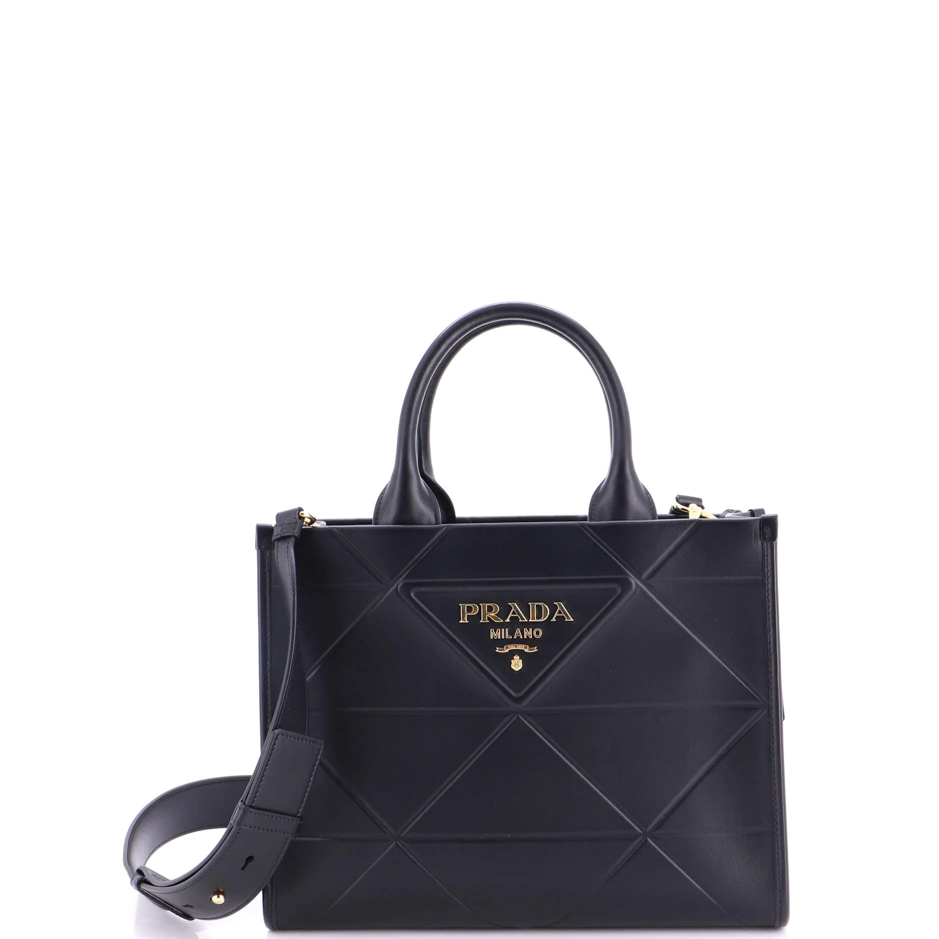 Symbole Shopper Tote Embossed Leather Small