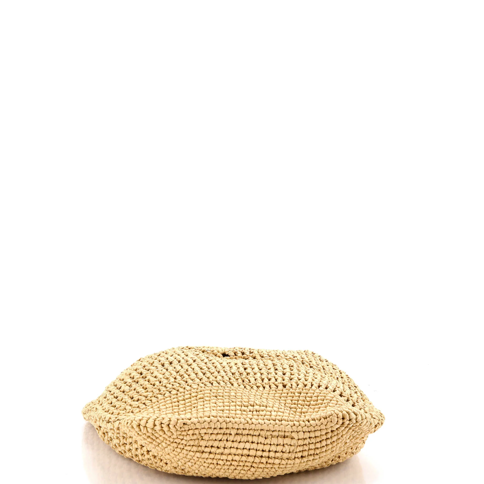 Triangle Logo Bucket Tote Raffia Small - Image 4