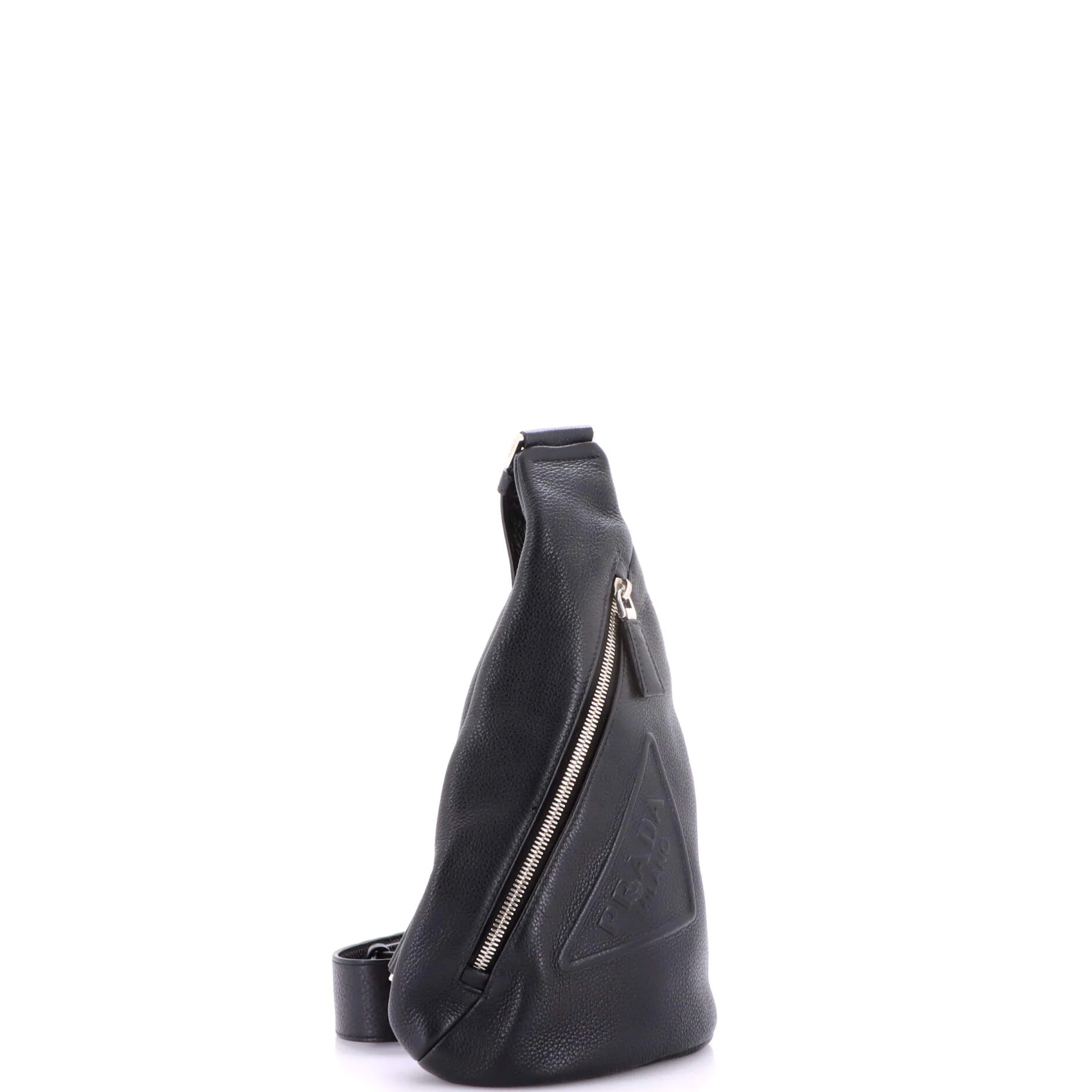 Triangle Logo Sling Bag Leather - Image 2